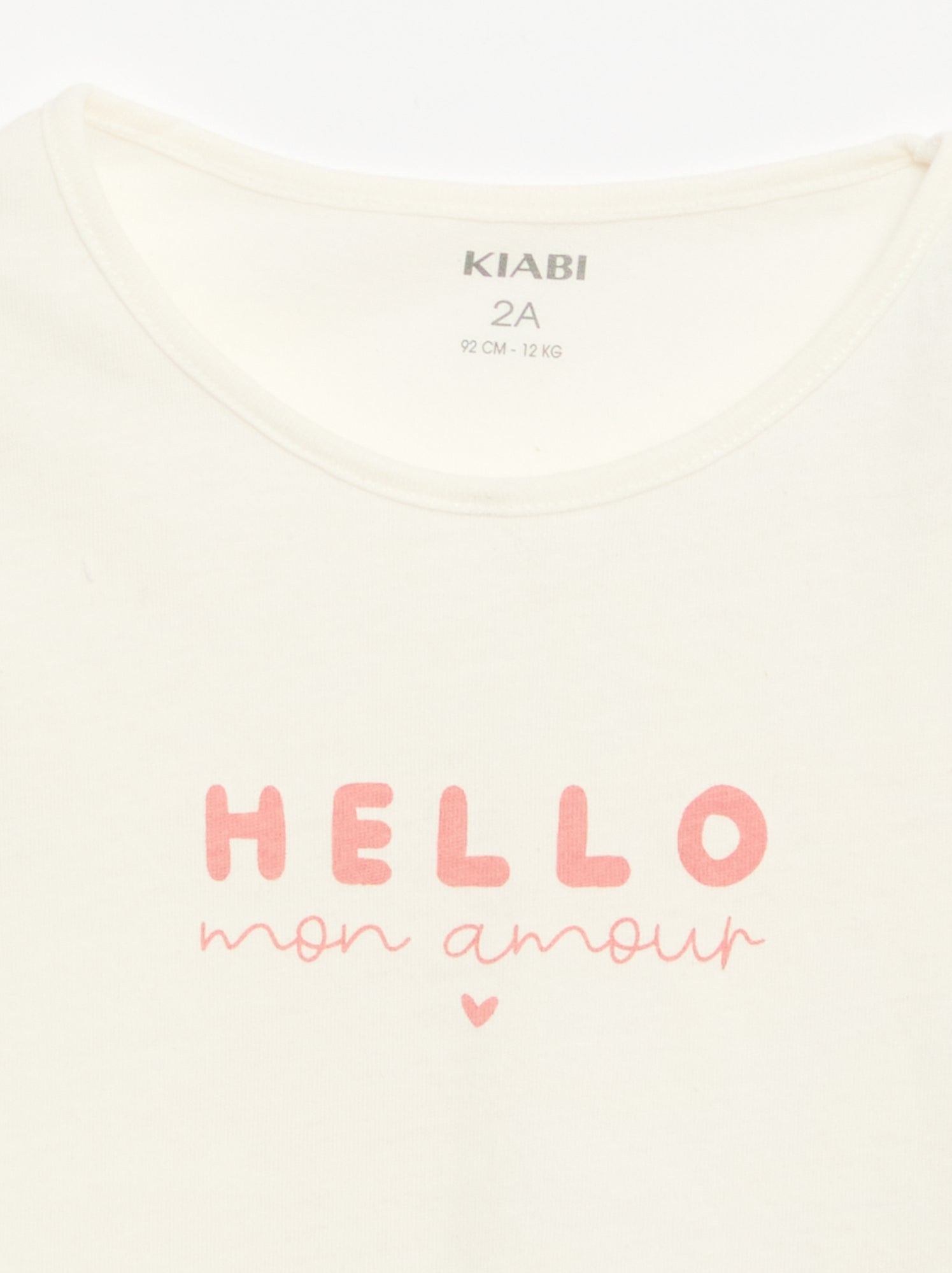 T-shirt à manches longues avec imprimé - Blanc