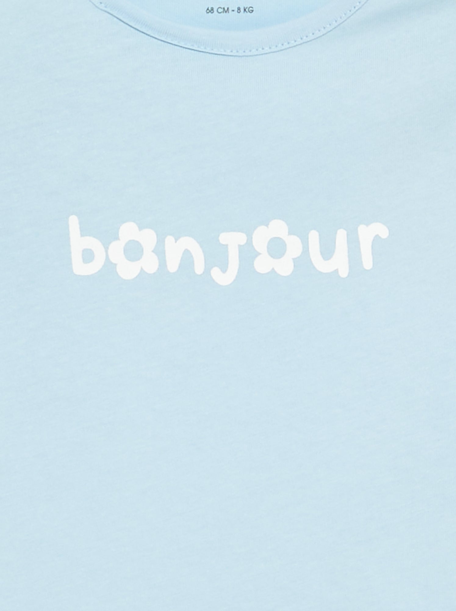 T-shirt à manches longues avec imprimé - Bleu