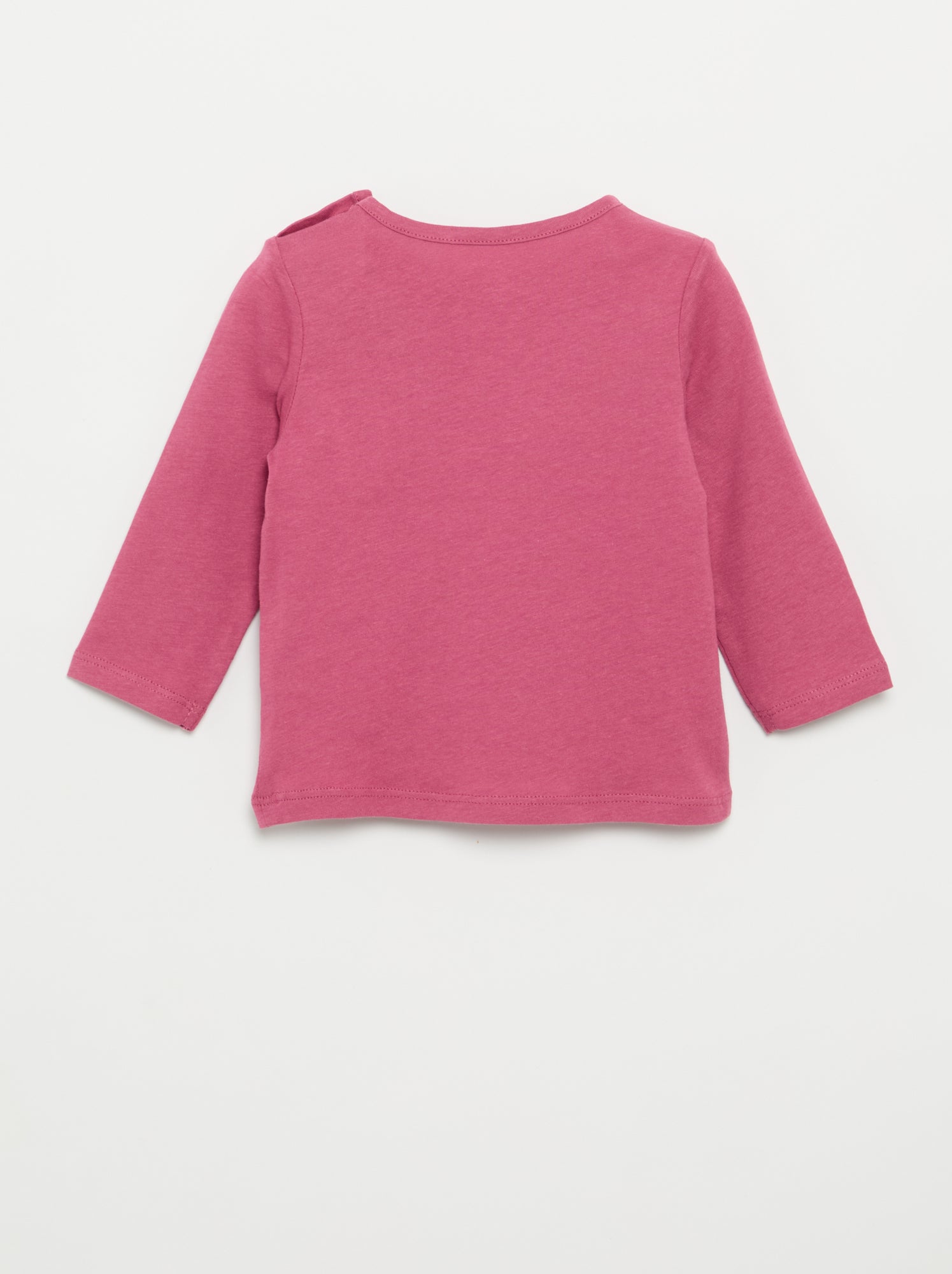 T-shirt à manches longues avec imprimé - Violet