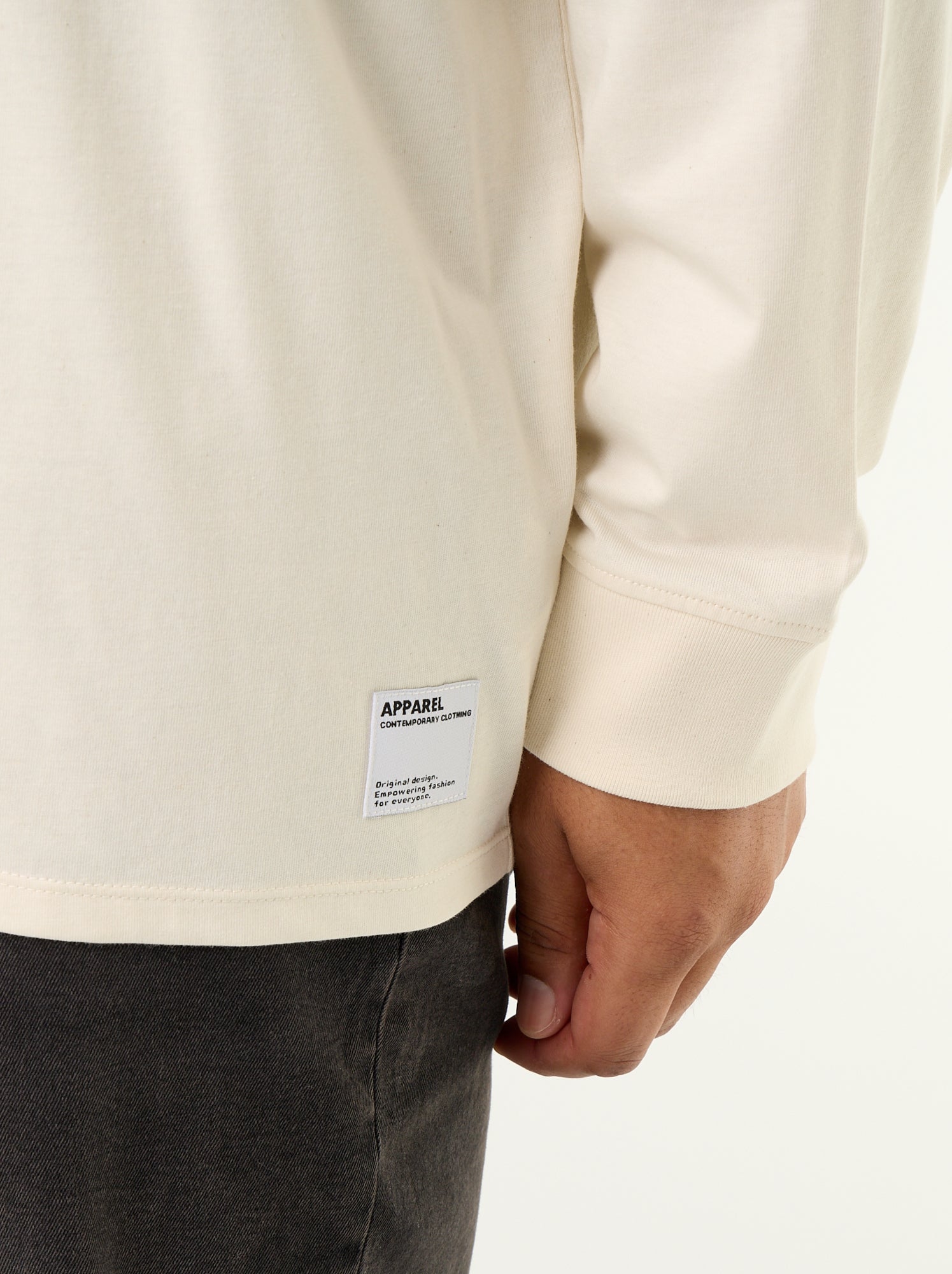 T-shirt à manches longues - Beige