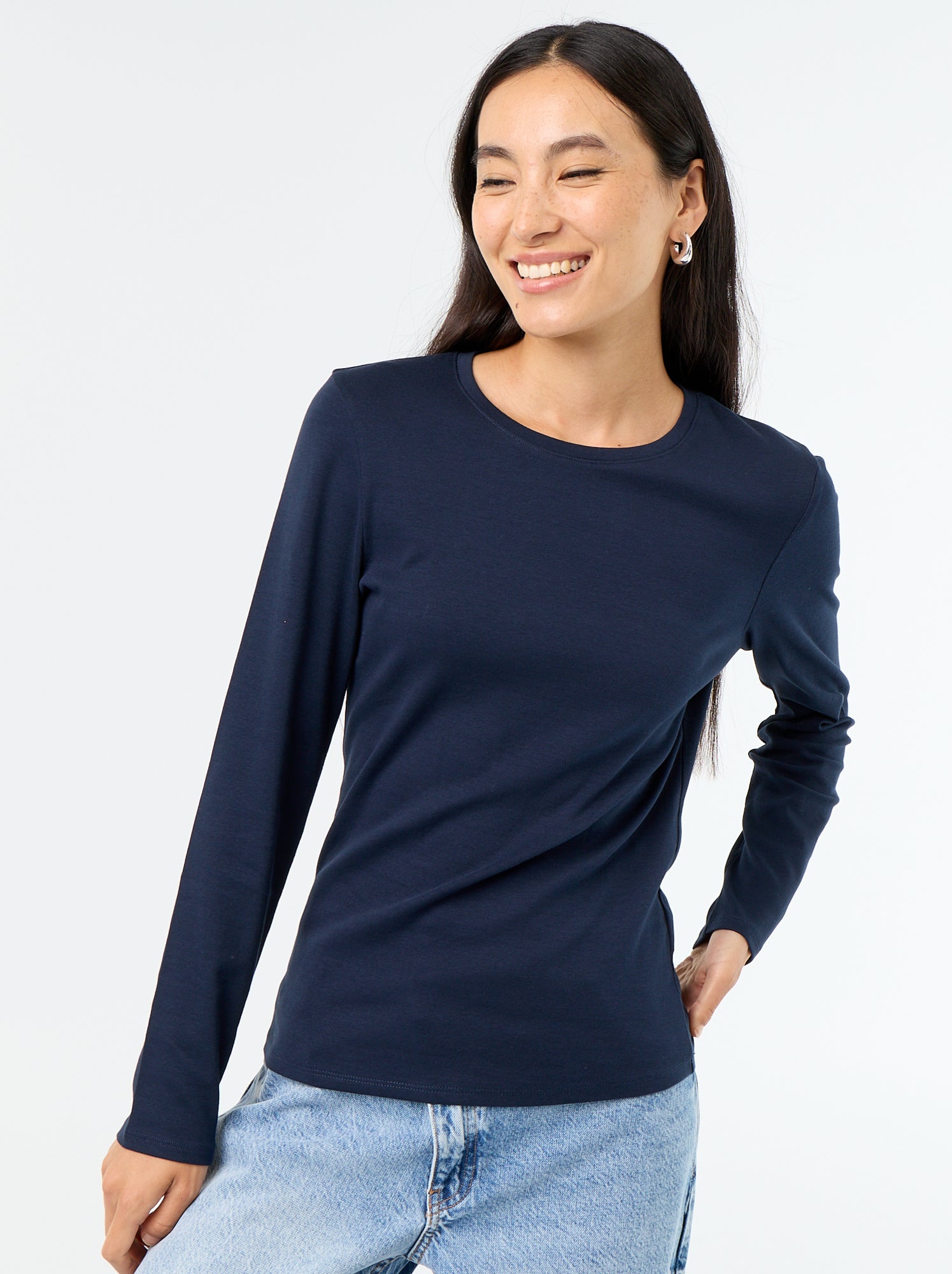 T-shirt à manches longues - Bleu