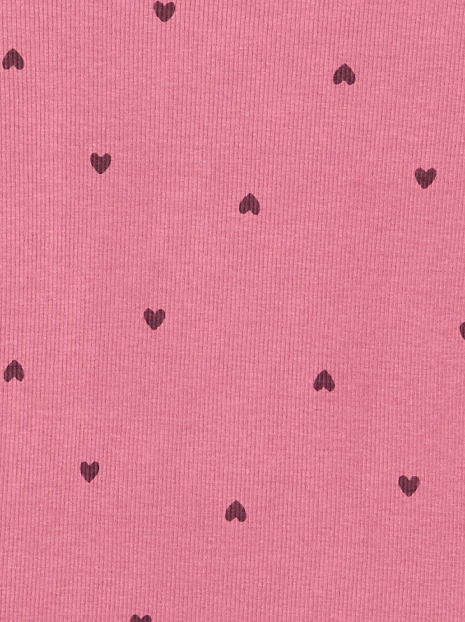 T-shirt à manches longues en maille côtelée - Rose