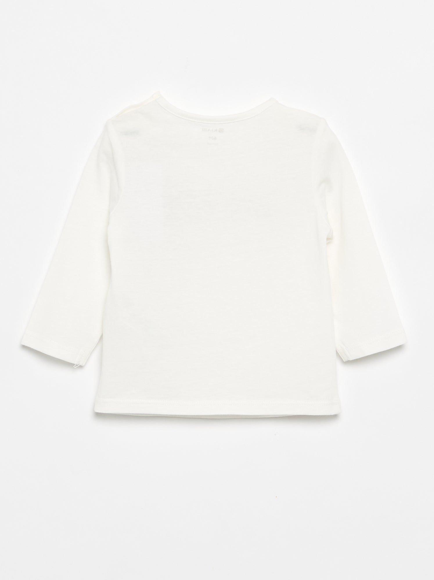 T-shirt à manches longues imprimé - Blanc (DLS40_26)