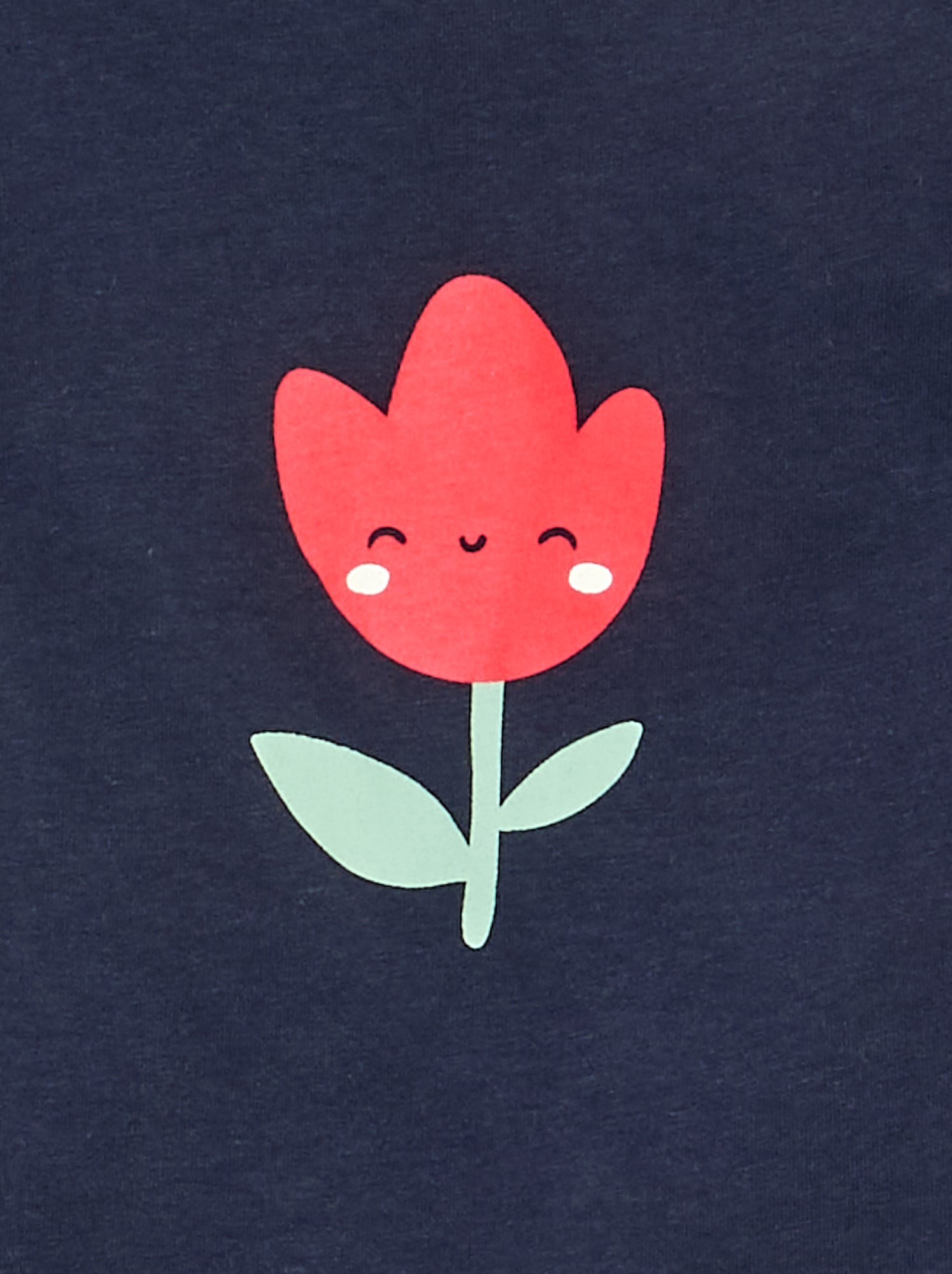 T-shirt à manches longues imprimé - Bleu (DLS40_23)
