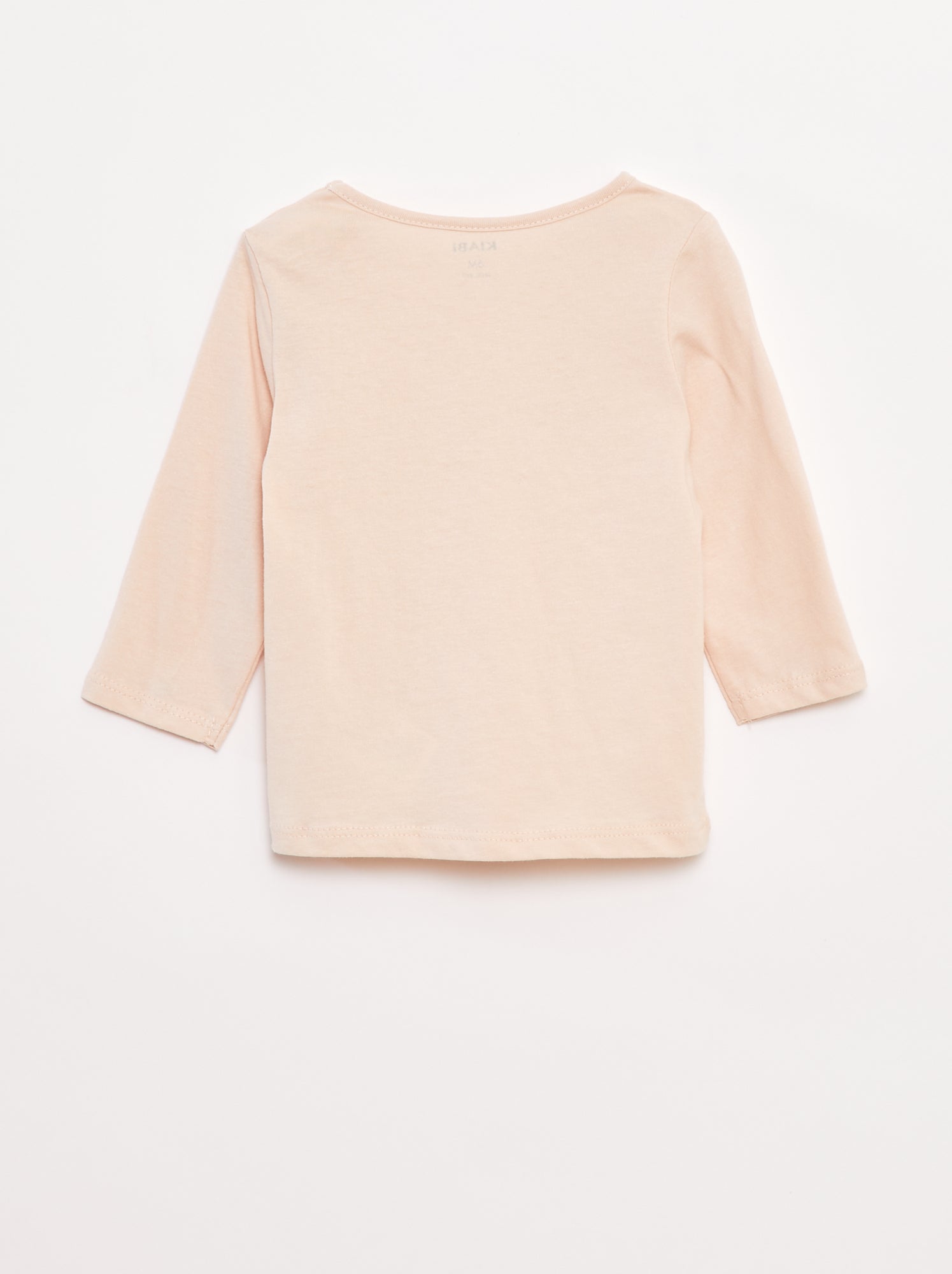 T-shirt à manches longues imprimé - Rose (DLS40_1)