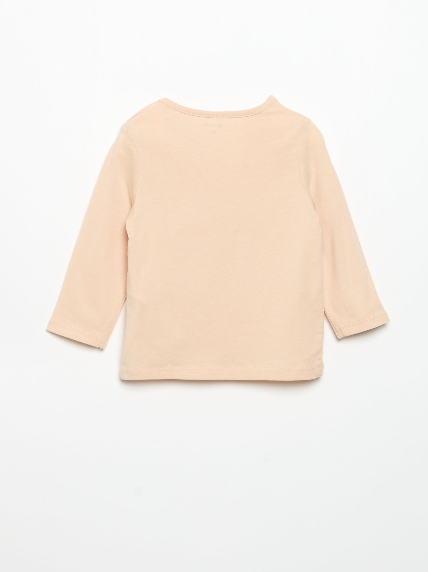 T-shirt à manches longues imprimé - Rose (DLS40_27)