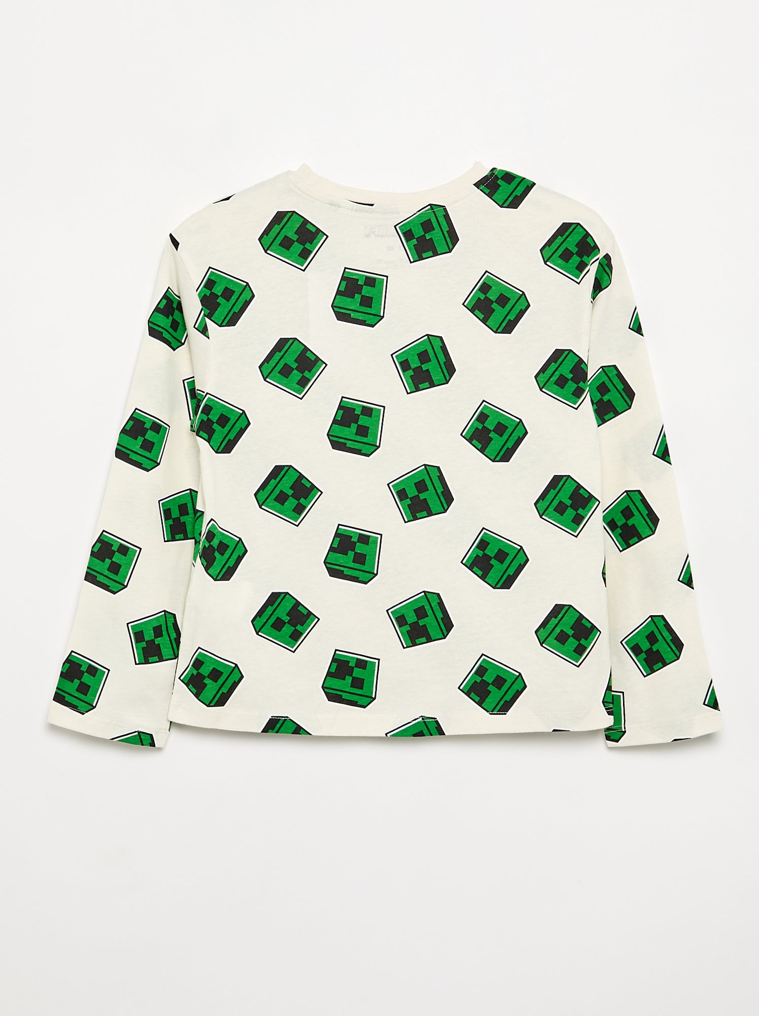 T-shirt à manches longues 'Minecraft' - Blanc (GEI07_2)