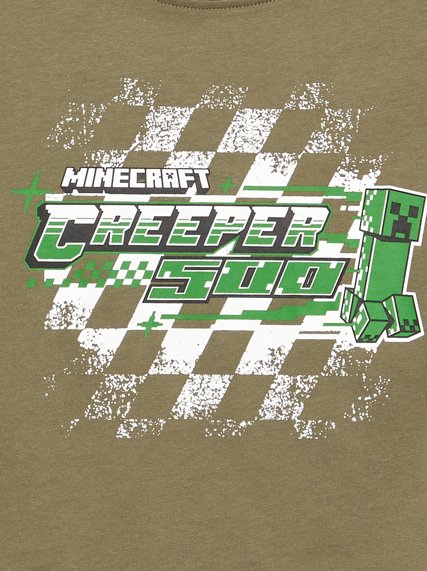 T-shirt à manches longues 'Minecraft' - Vert