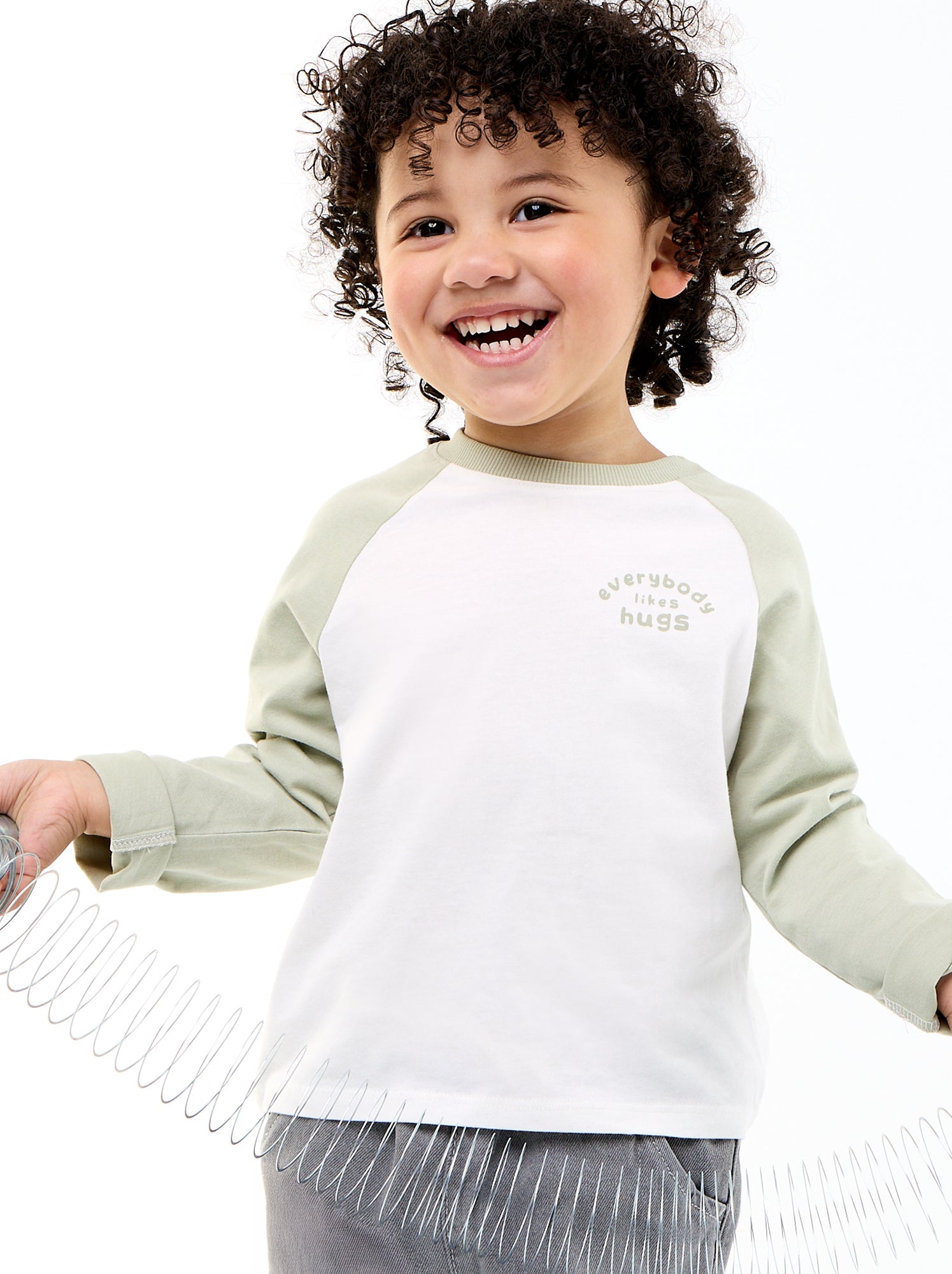 T-shirt à manches longues raglan - Blanc