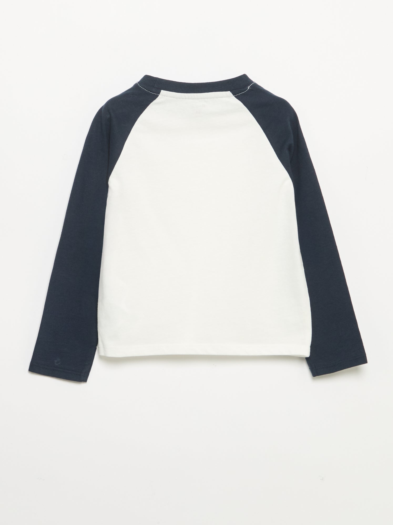 T-shirt à manches longues raglan - Bleu