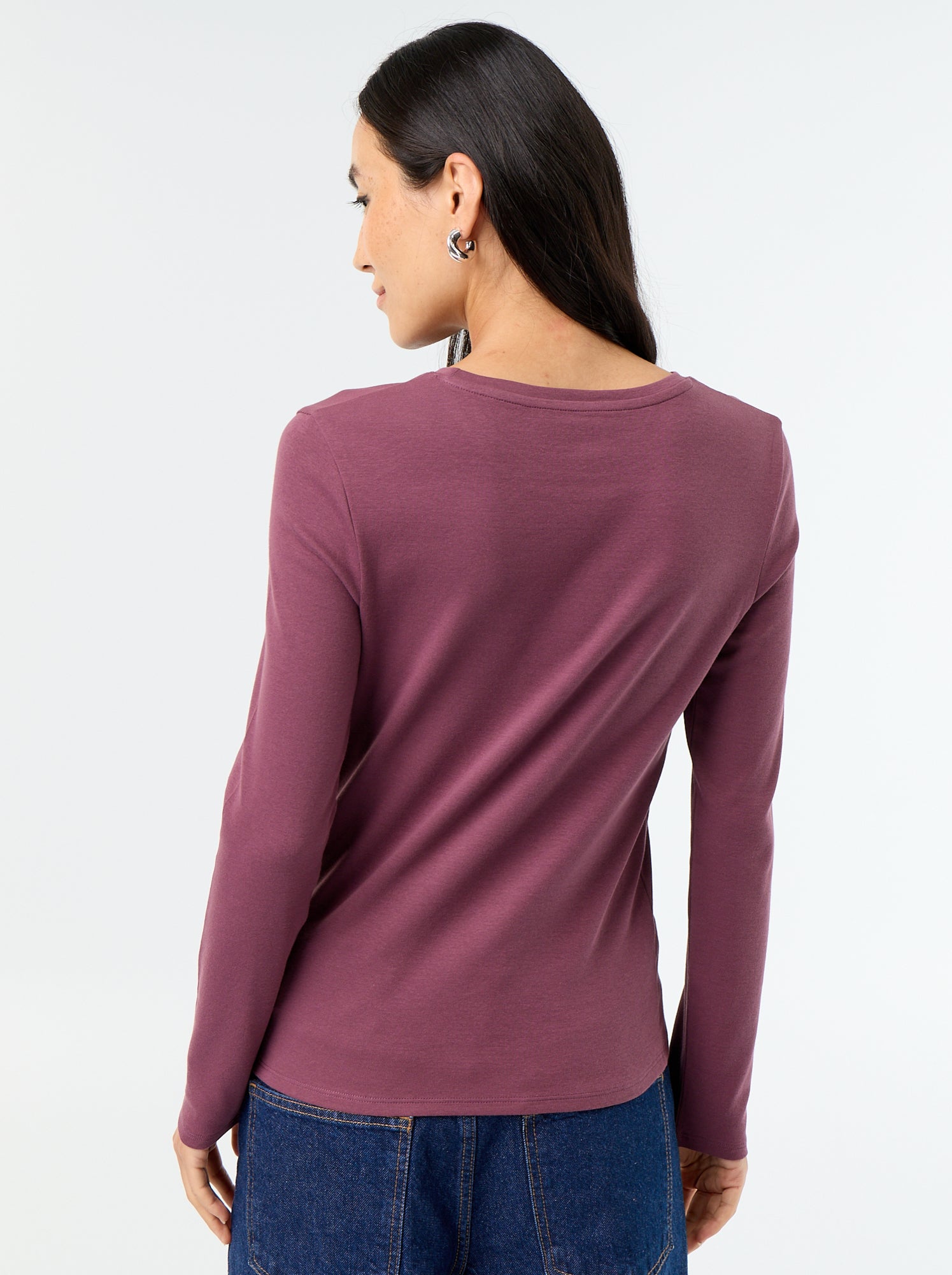 T-shirt à manches longues - Violet