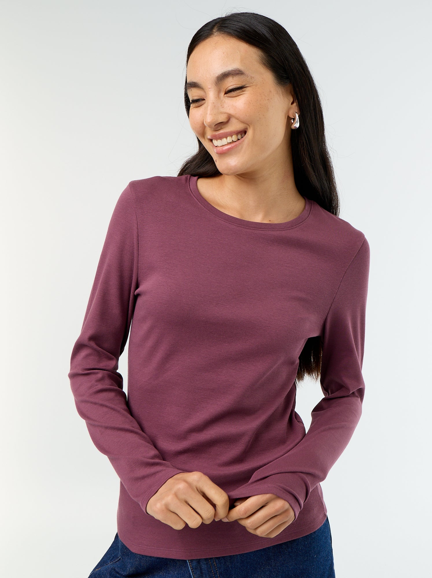 T-shirt à manches longues - Violet