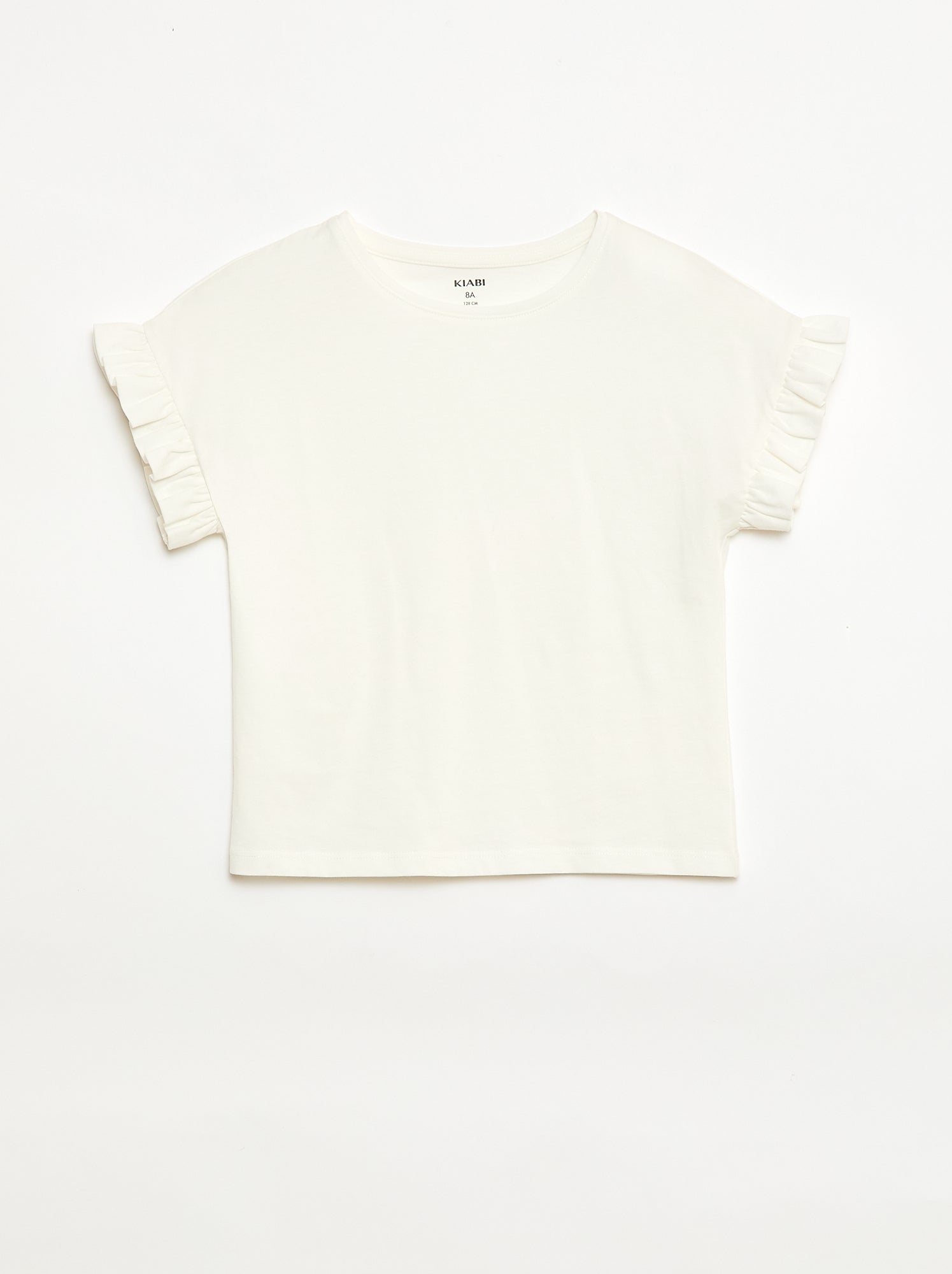 T-shirt à manches volantes - Blanc