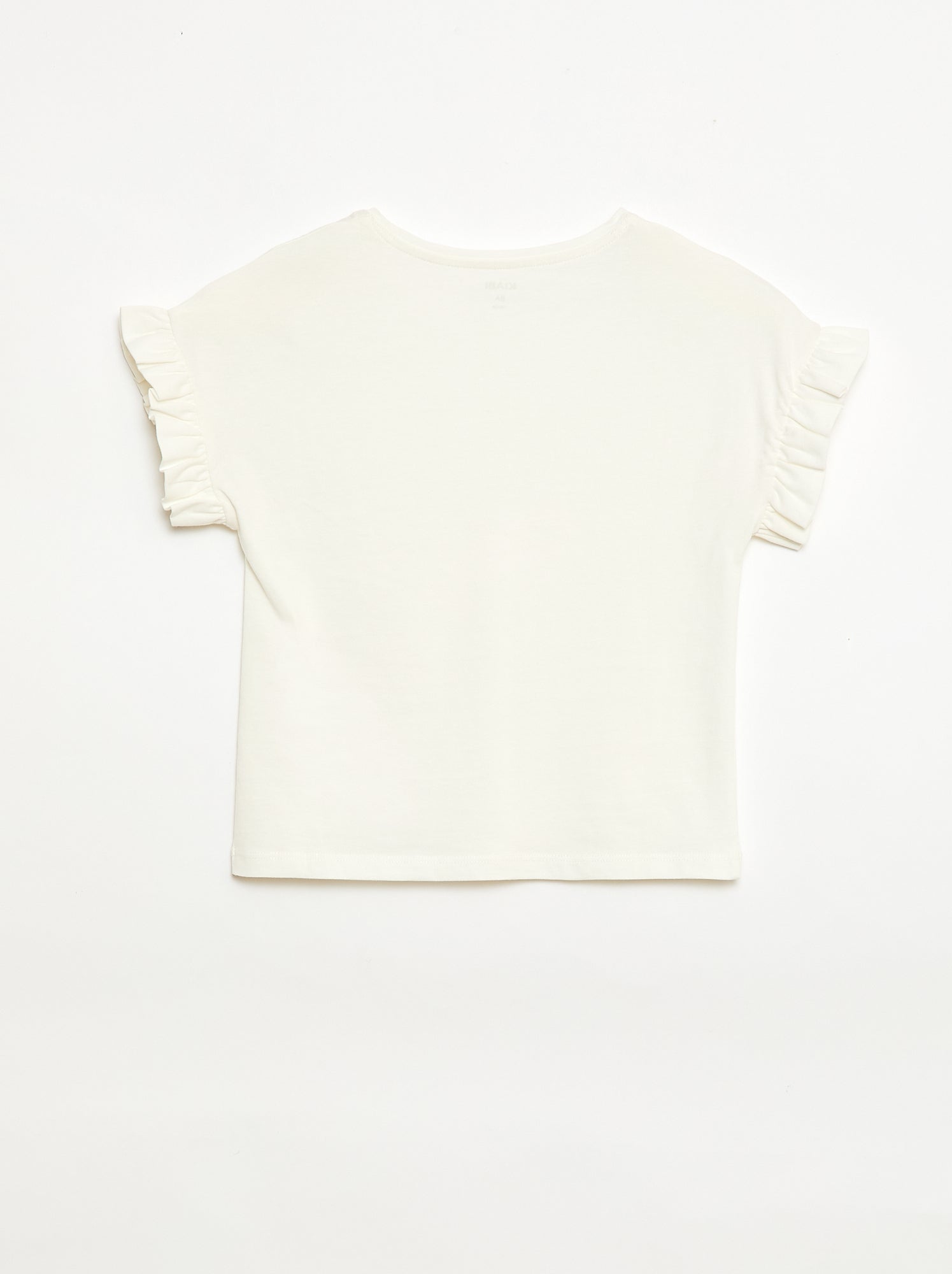 T-shirt à manches volantes - Blanc