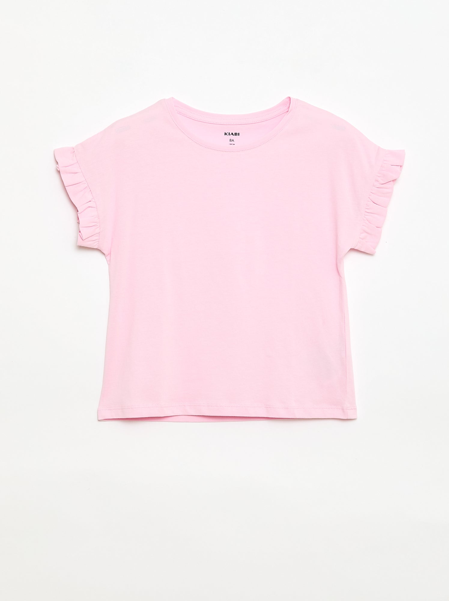 T-shirt à manches volantes - Rose