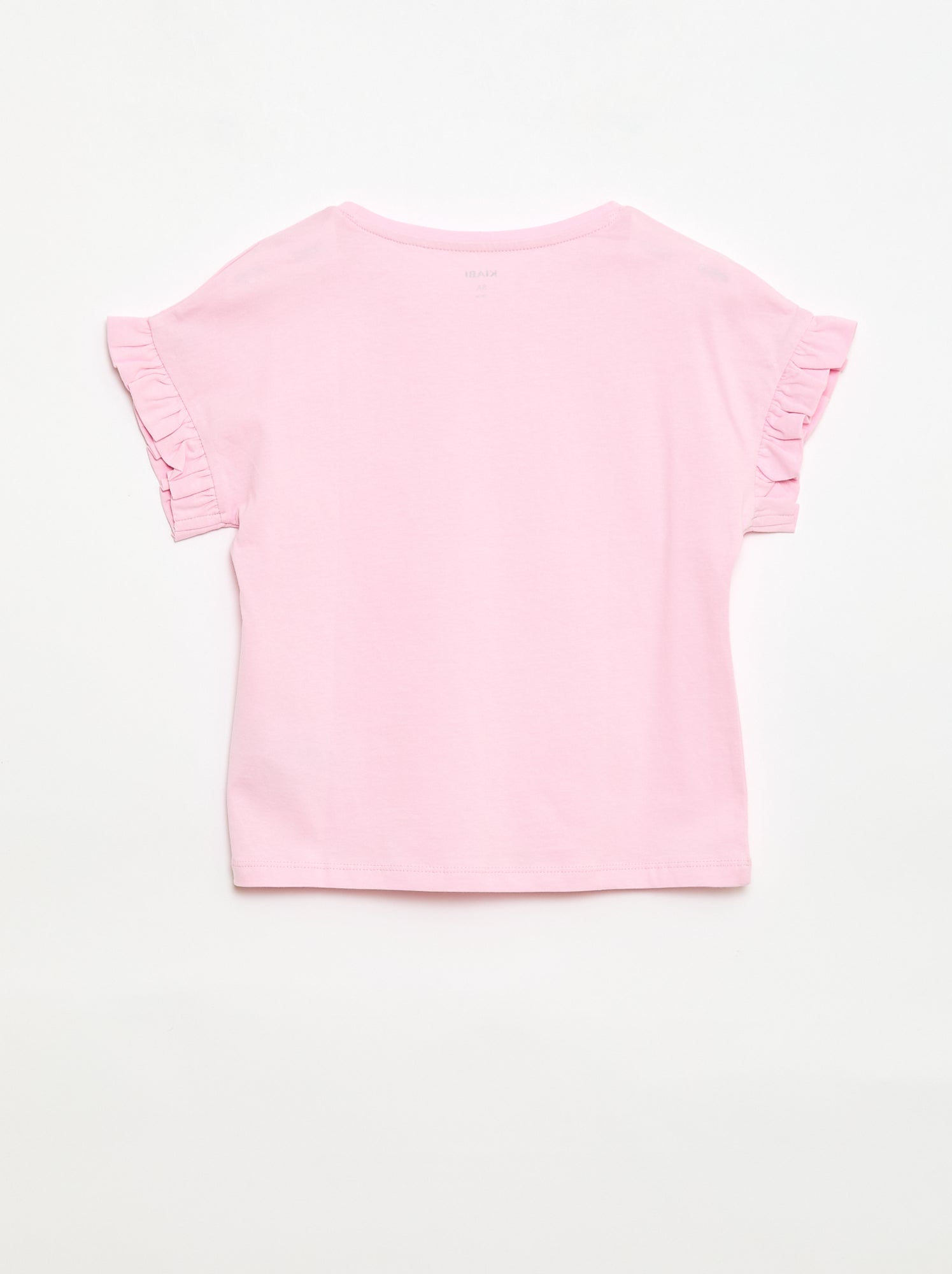 T-shirt à manches volantes - Rose