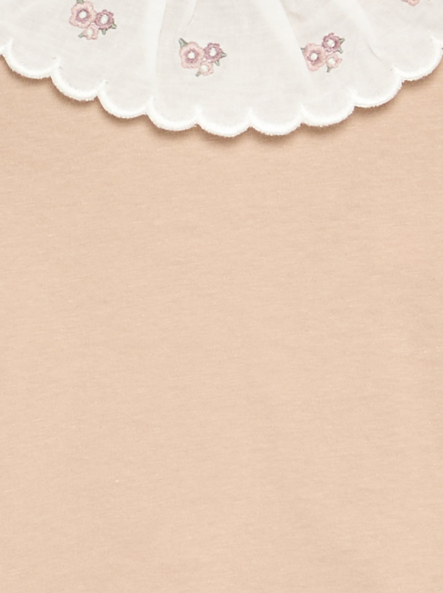 T-shirt avec col Claudine - Beige