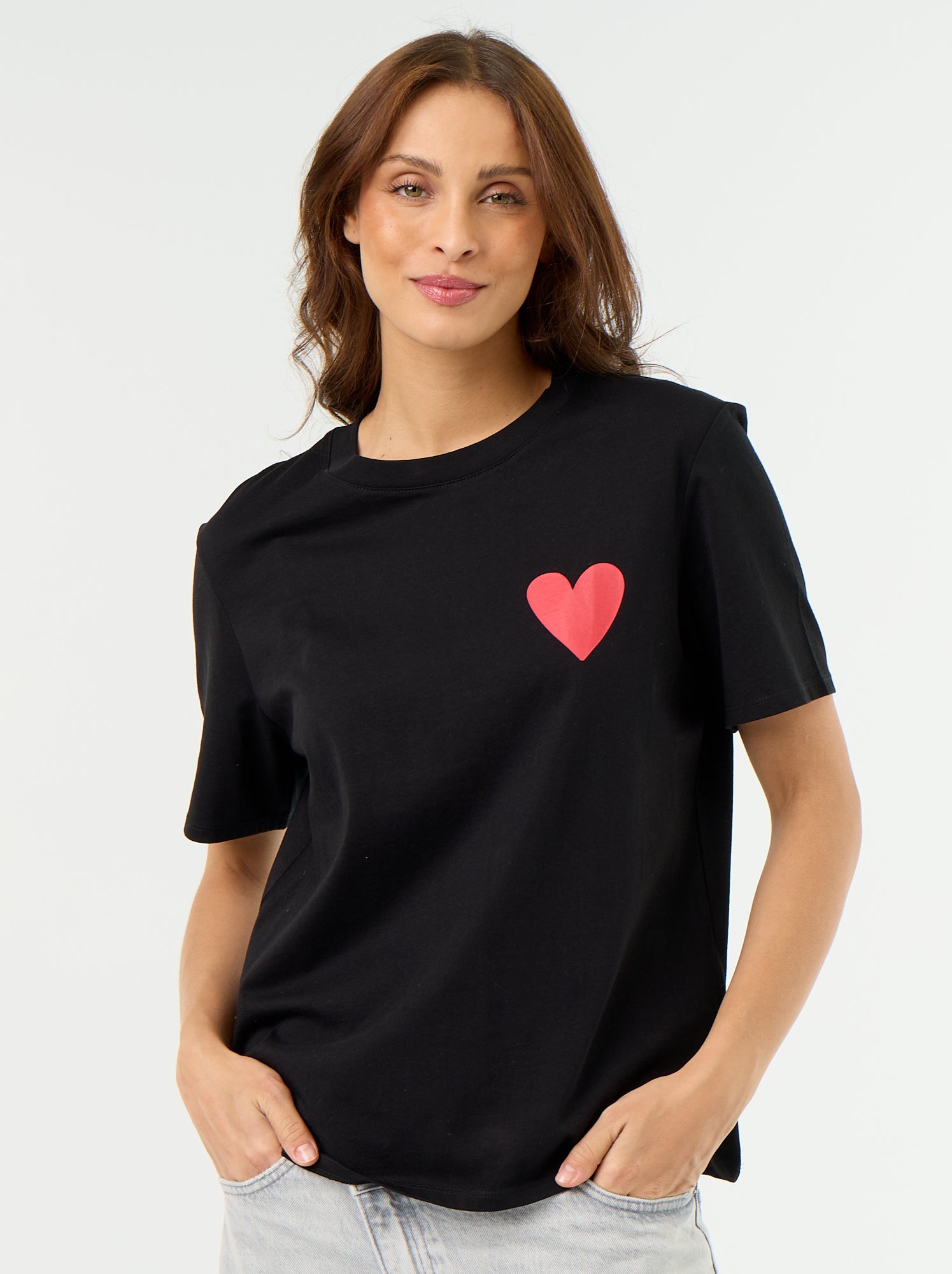 T-shirt avec message EVJF - Noir