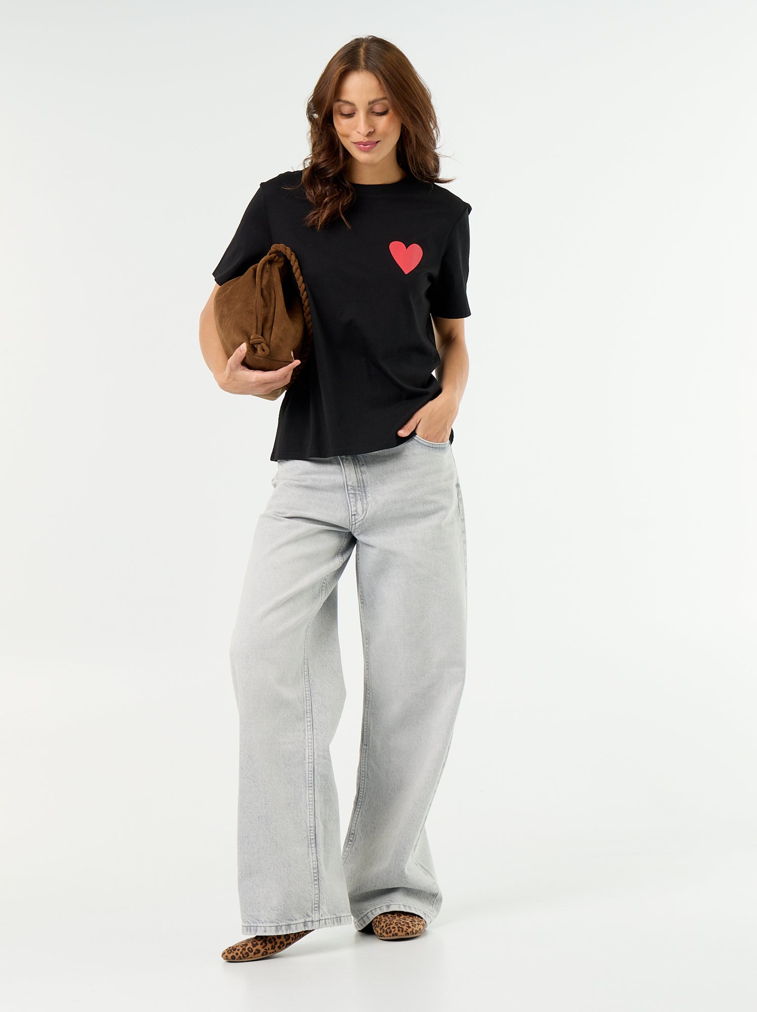 T-shirt avec message EVJF - Noir