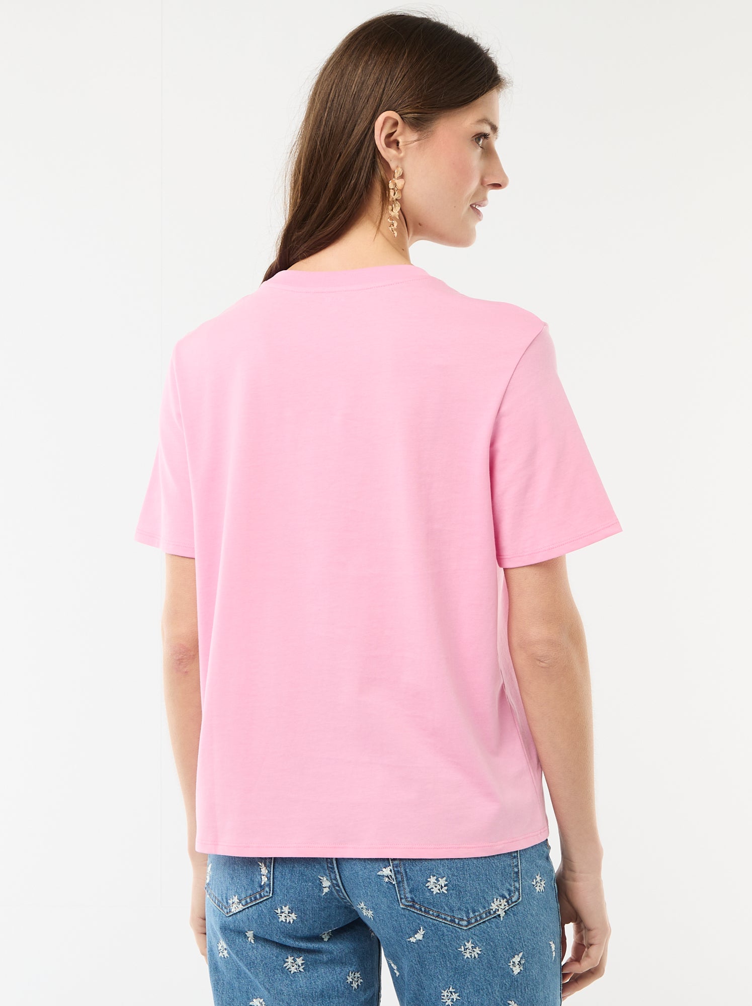 T-shirt avec message EVJF - Rose (CYZ60_8)