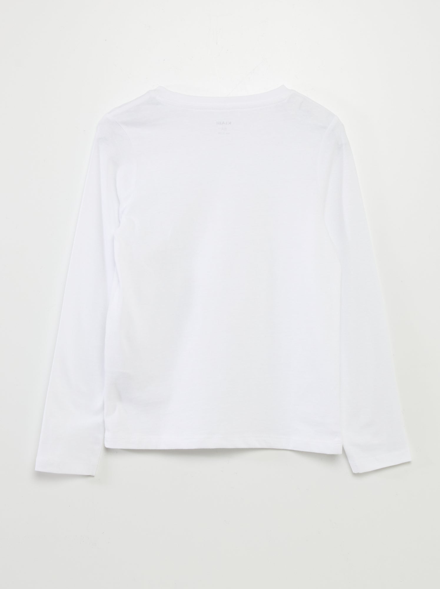 T-shirt basique à manches longues - Blanc