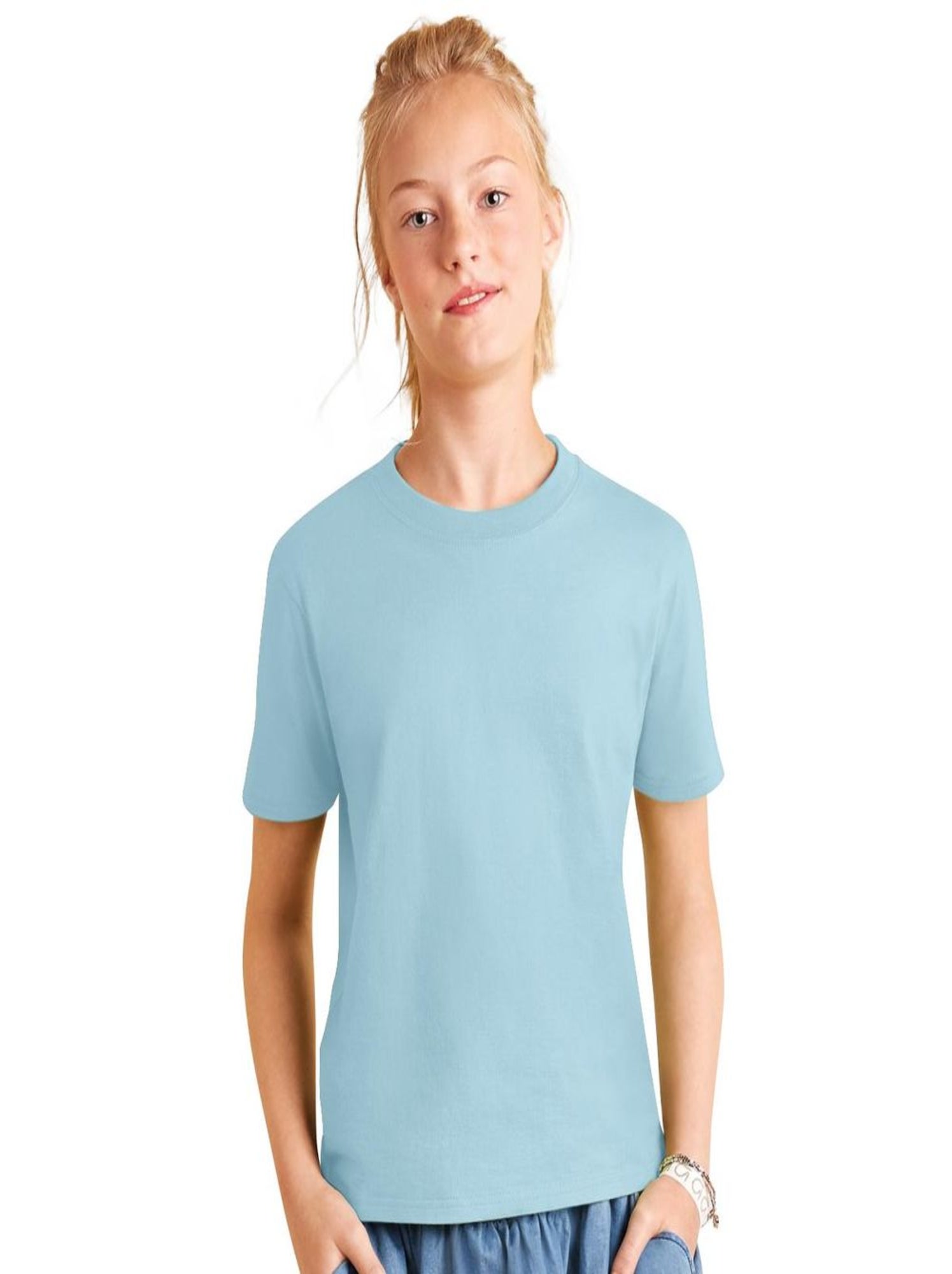 T-shirt B&C Exact 150 pour enfant - Bleu ciel