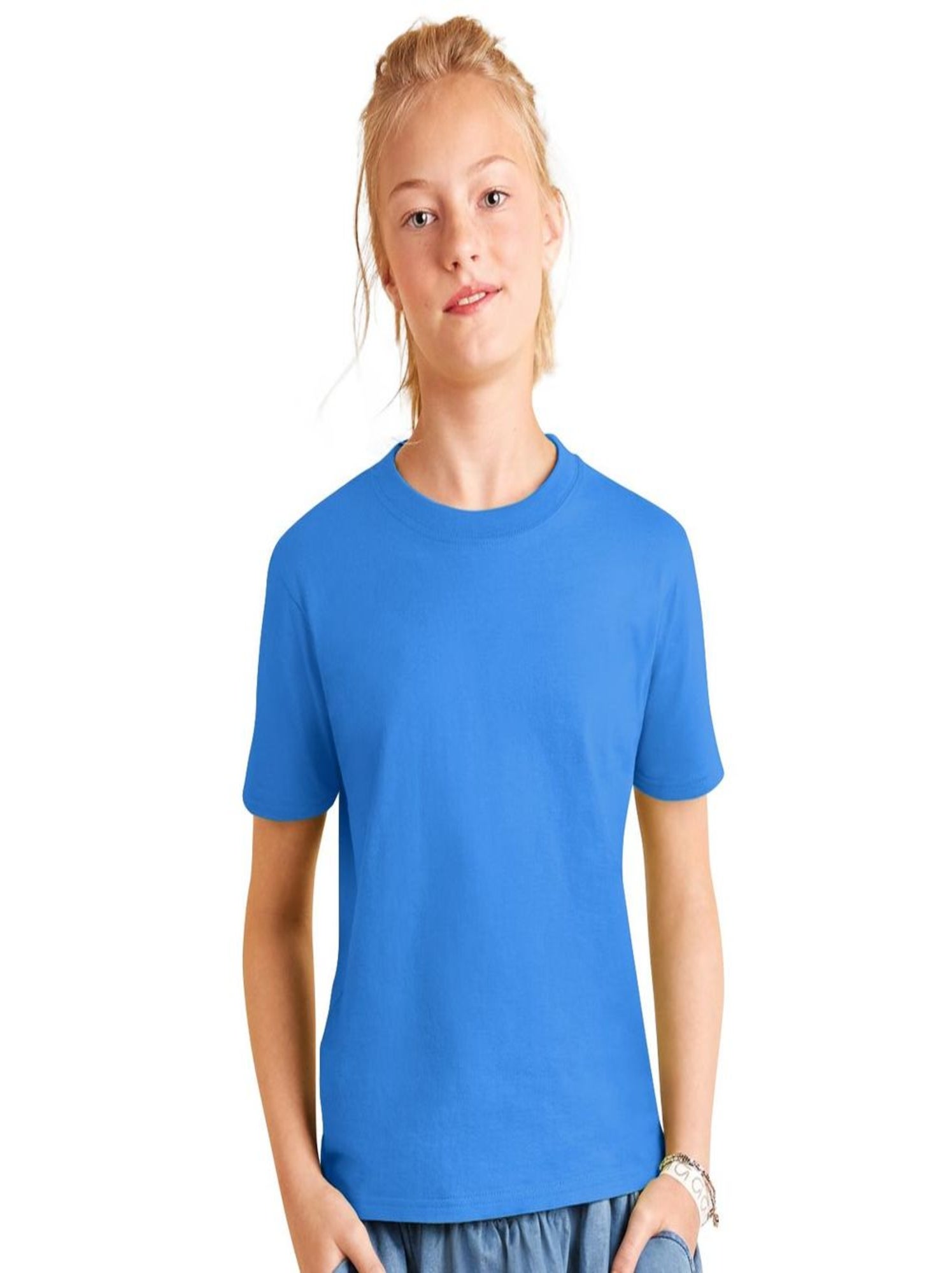 T-shirt B&C Exact 150 pour enfant - Bleu électrique