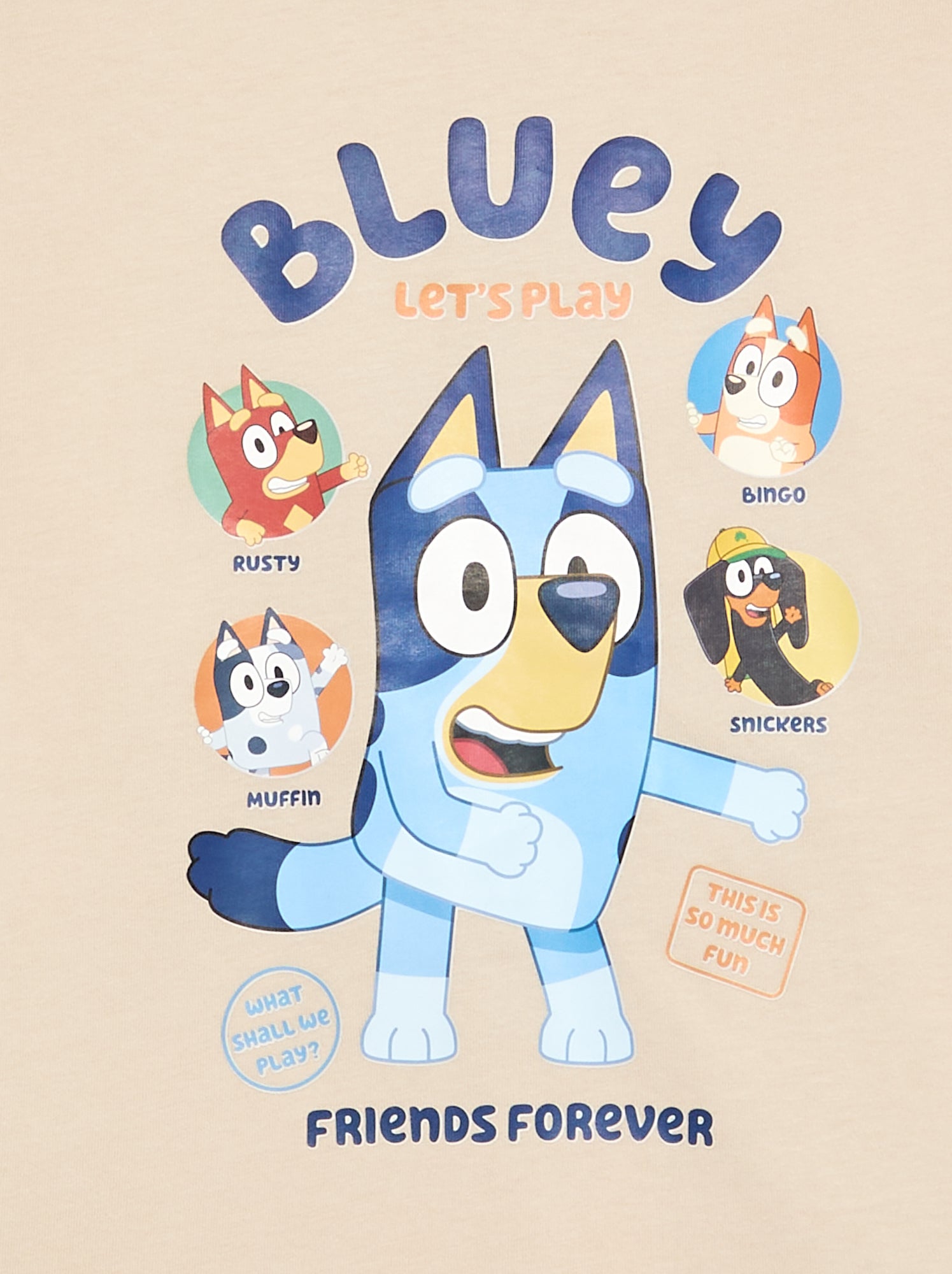 T-shirt 'Bluey' à manches longues - Beige