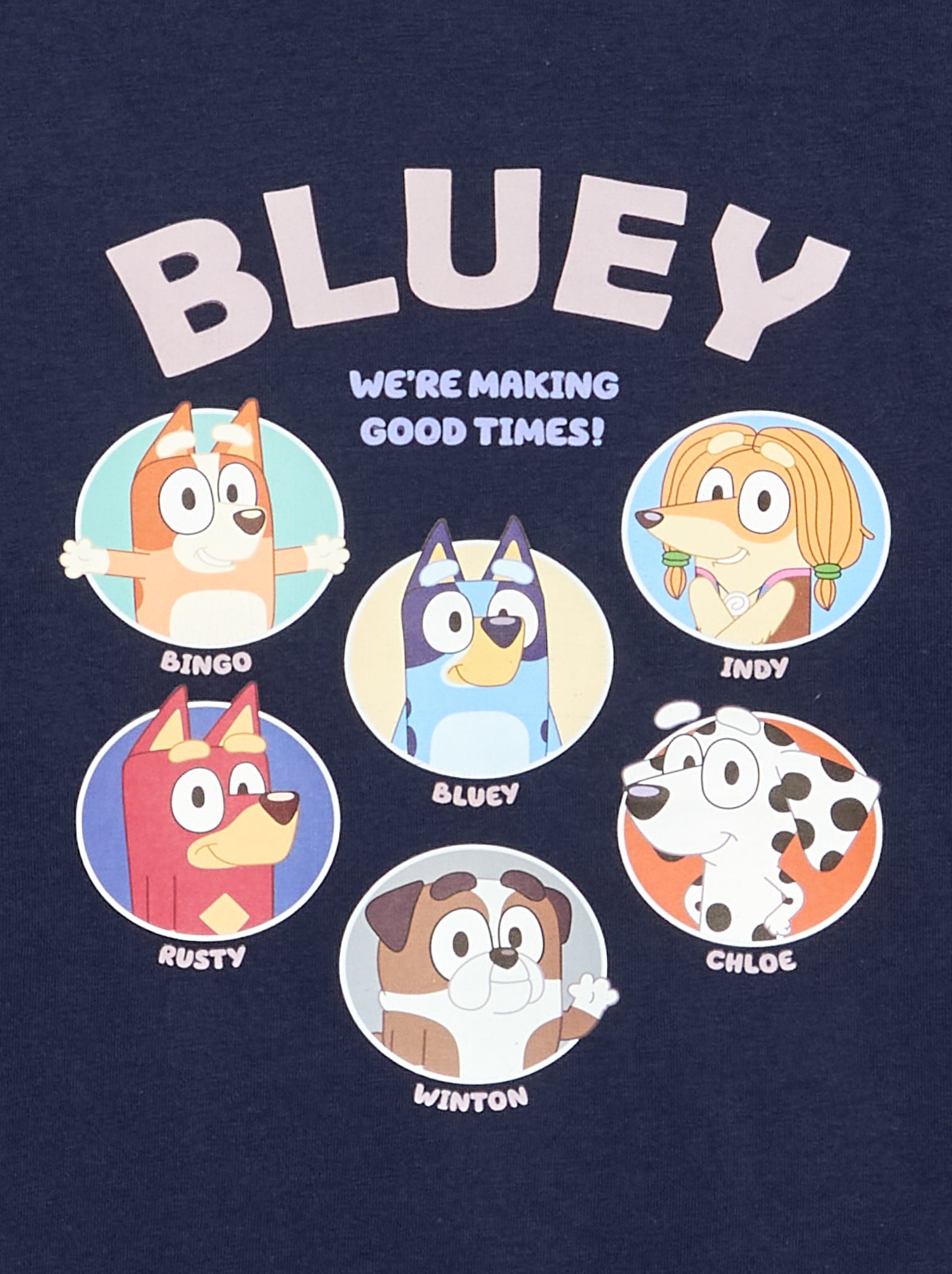 T-shirt 'Bluey' à manches longues - Bleu (GJP12_7)
