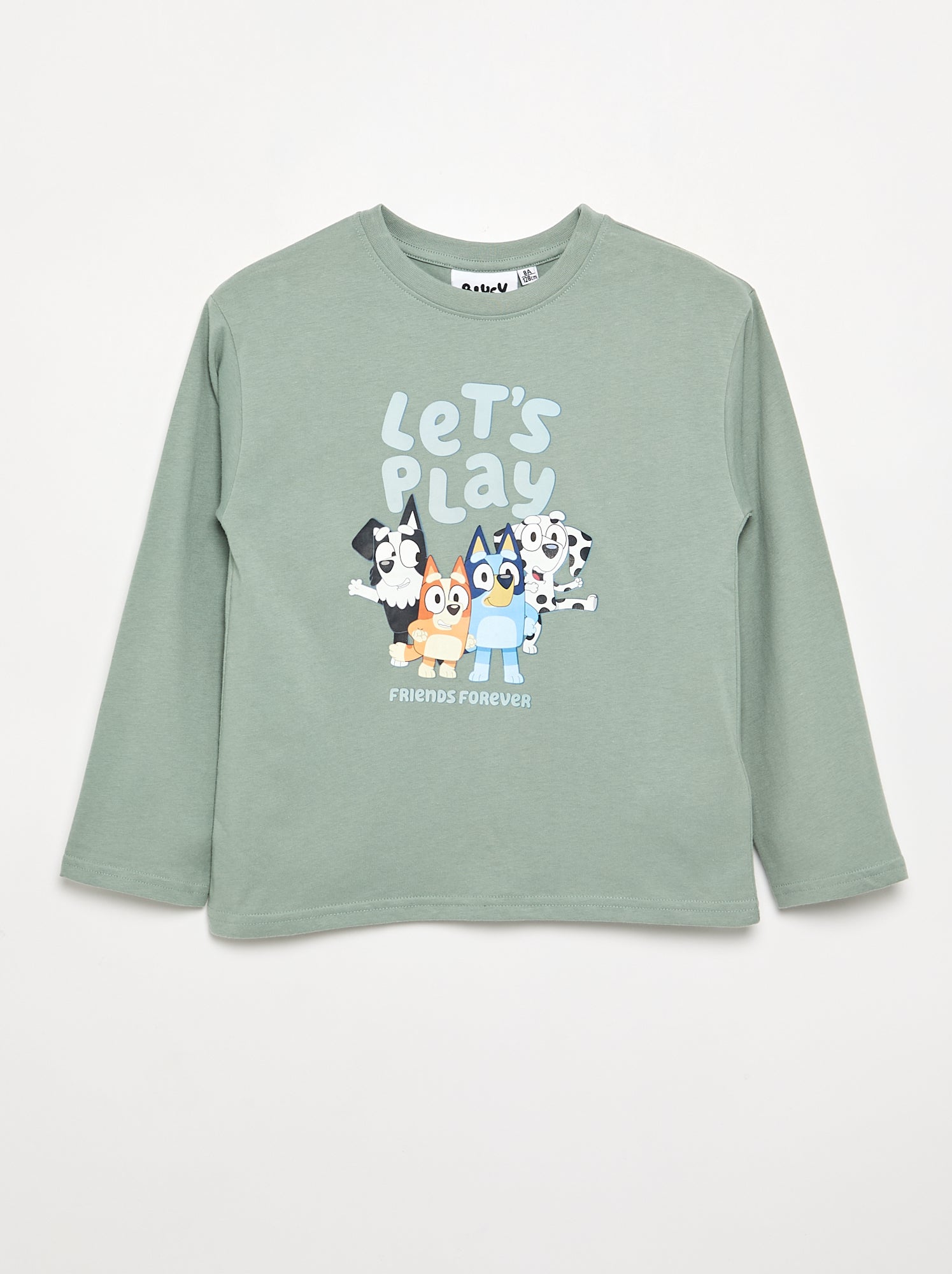 T-shirt 'Bluey' à manches longues - Bleu (GJP12_9)