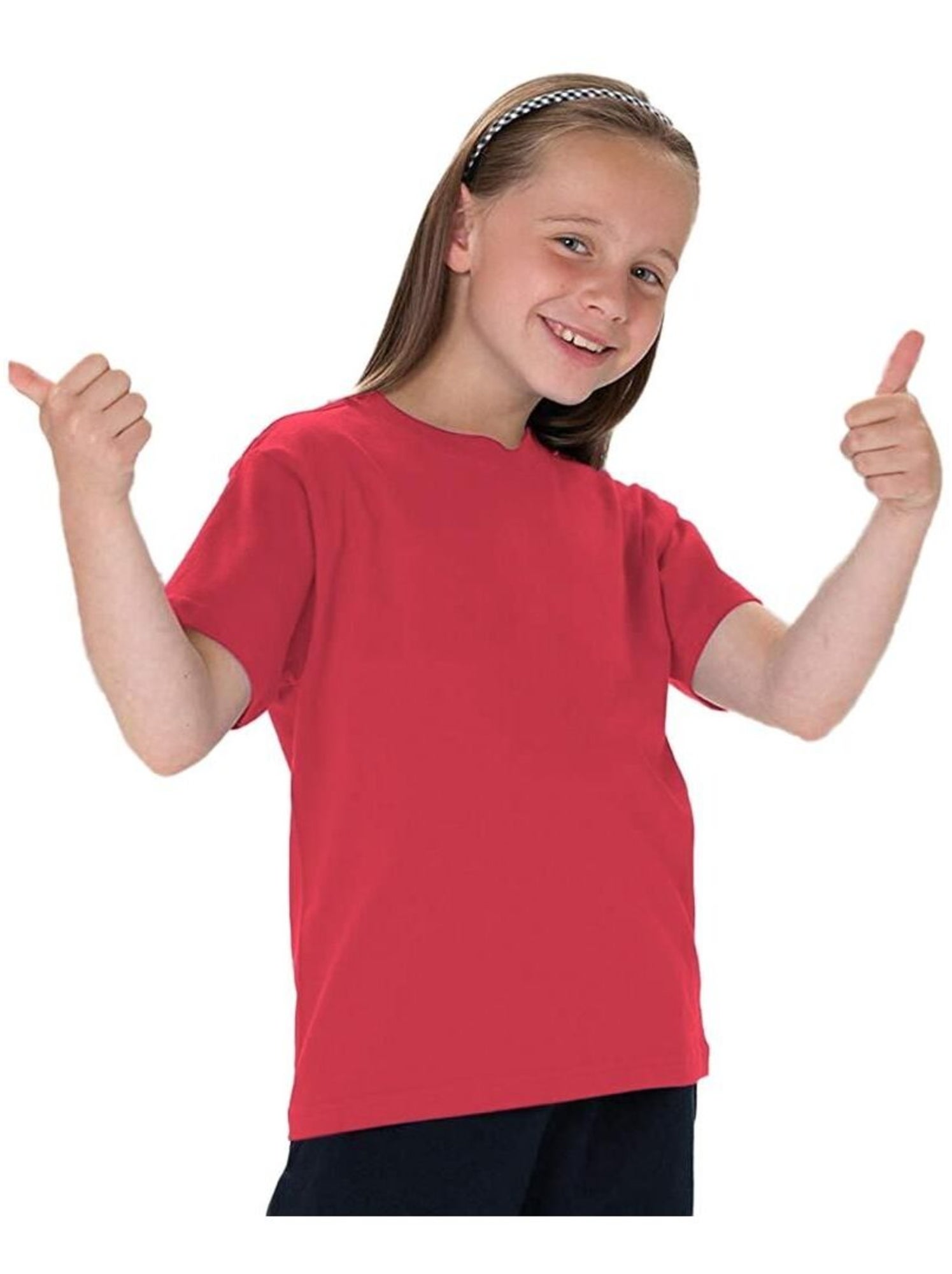 T-shirt classique uni Jerzees Schoolgear pour enfant - Rouge