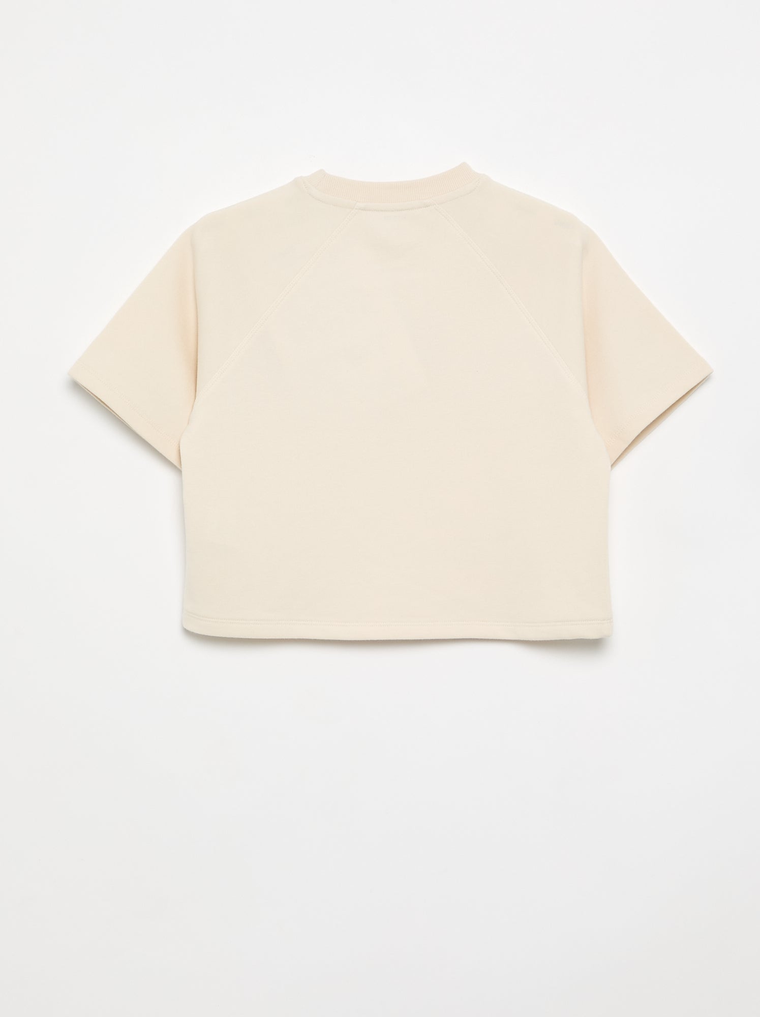 T-shirt coupe loose à manches courtes - Blanc