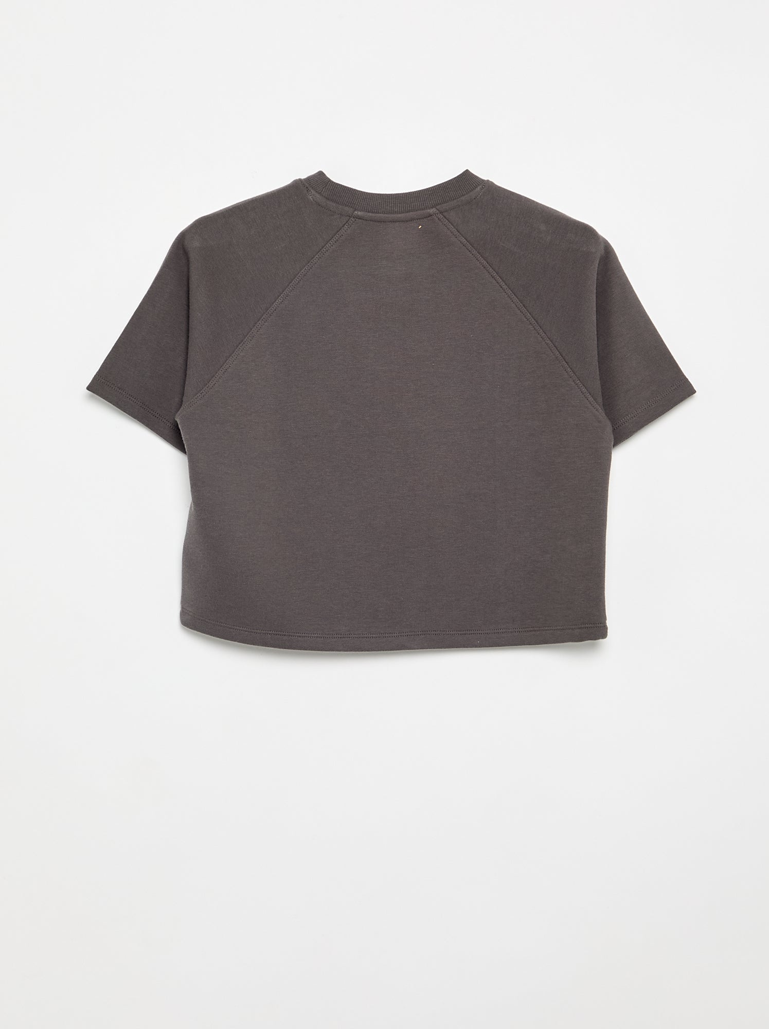 T-shirt coupe loose à manches courtes - Gris