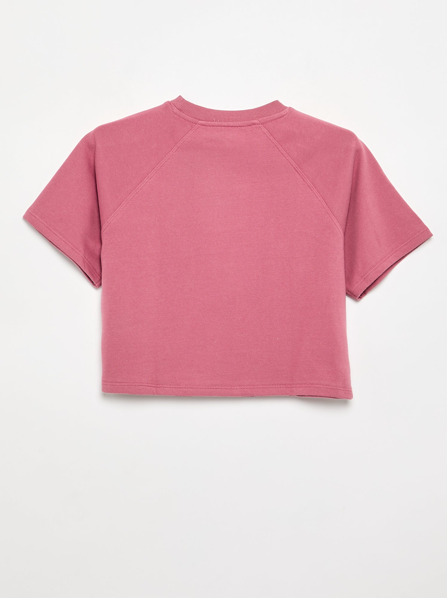 T-shirt coupe loose à manches courtes - Rose
