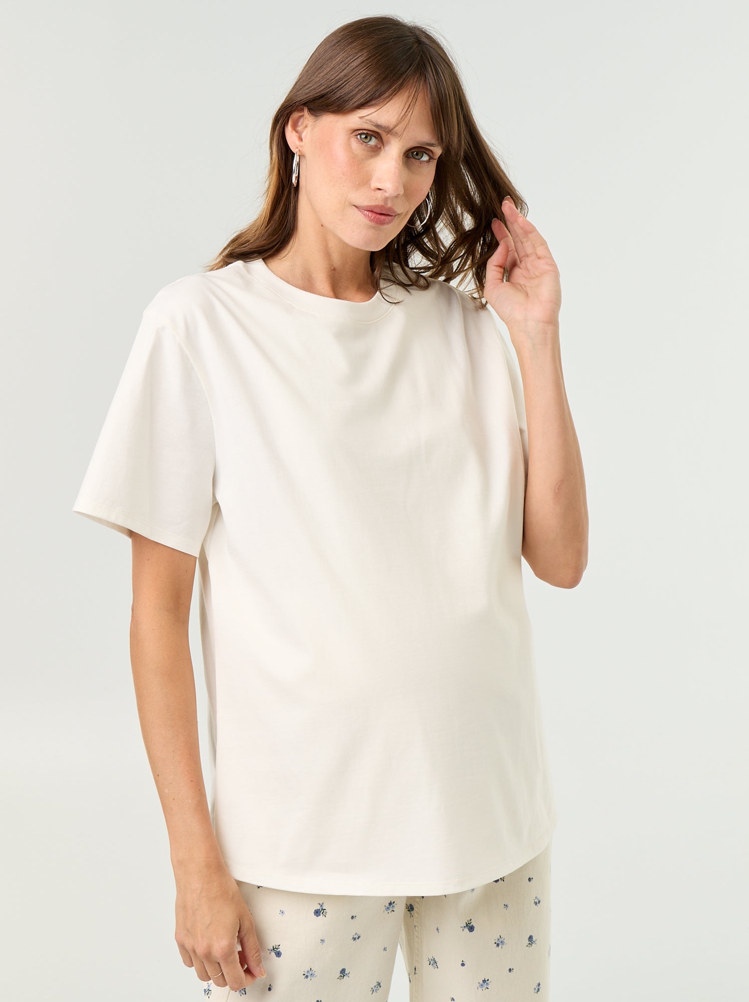 T-shirt d'allaitement - Ecru
