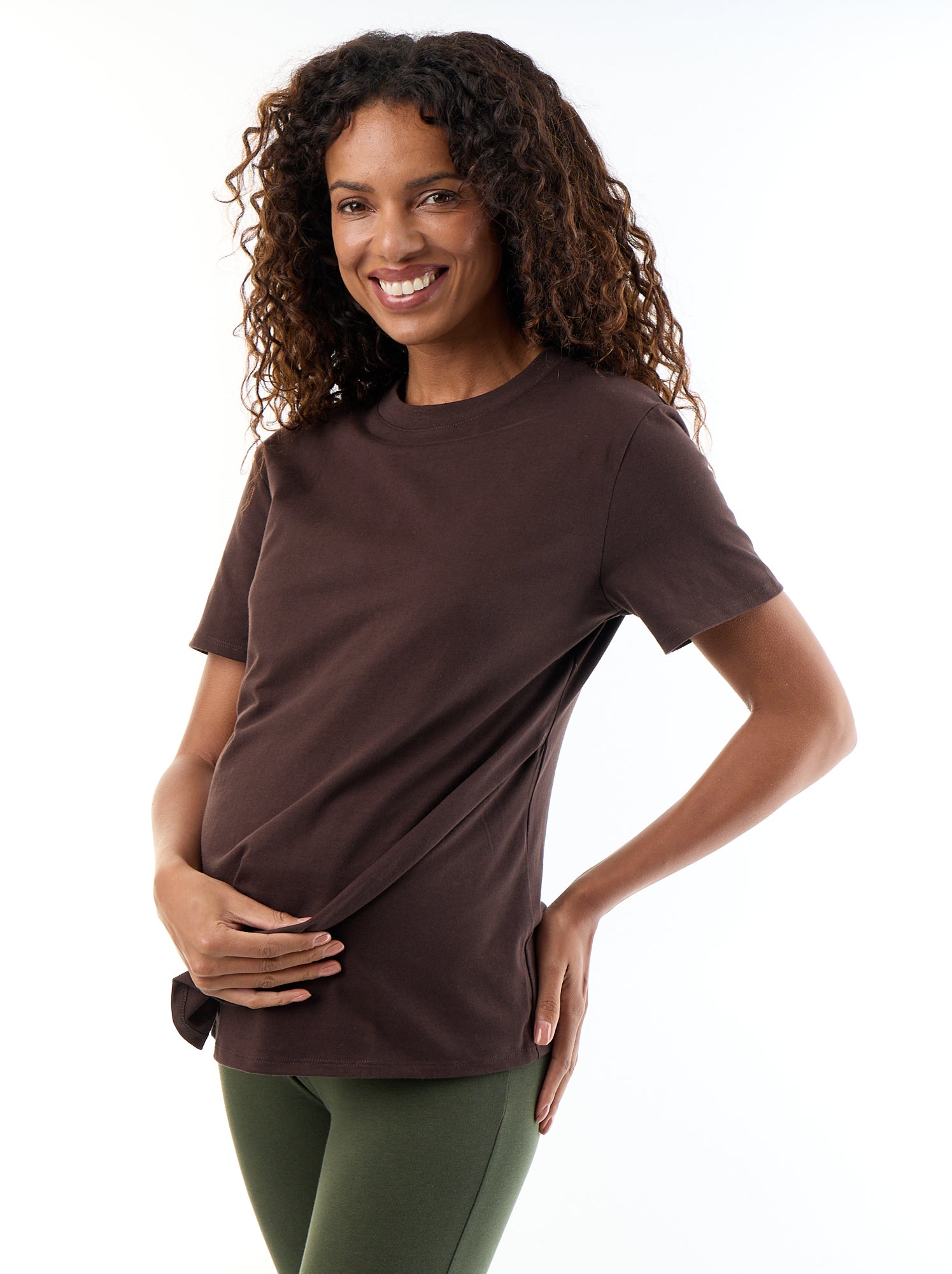 T-shirt d'allaitement - Marron