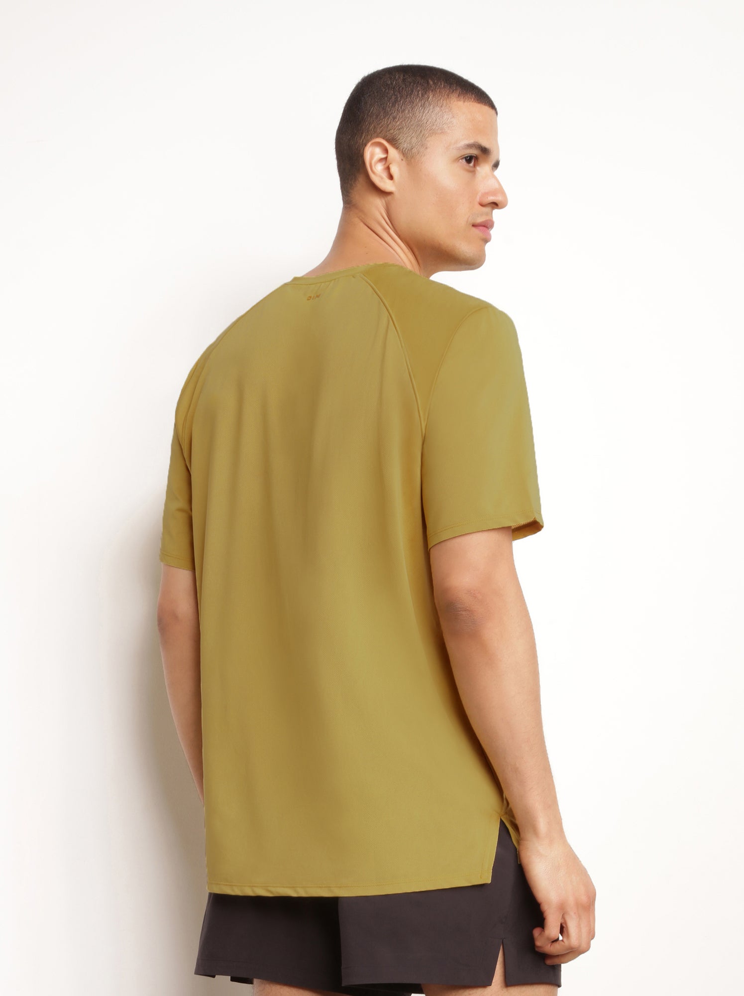 T-shirt de sport col rond dim move - Jaune