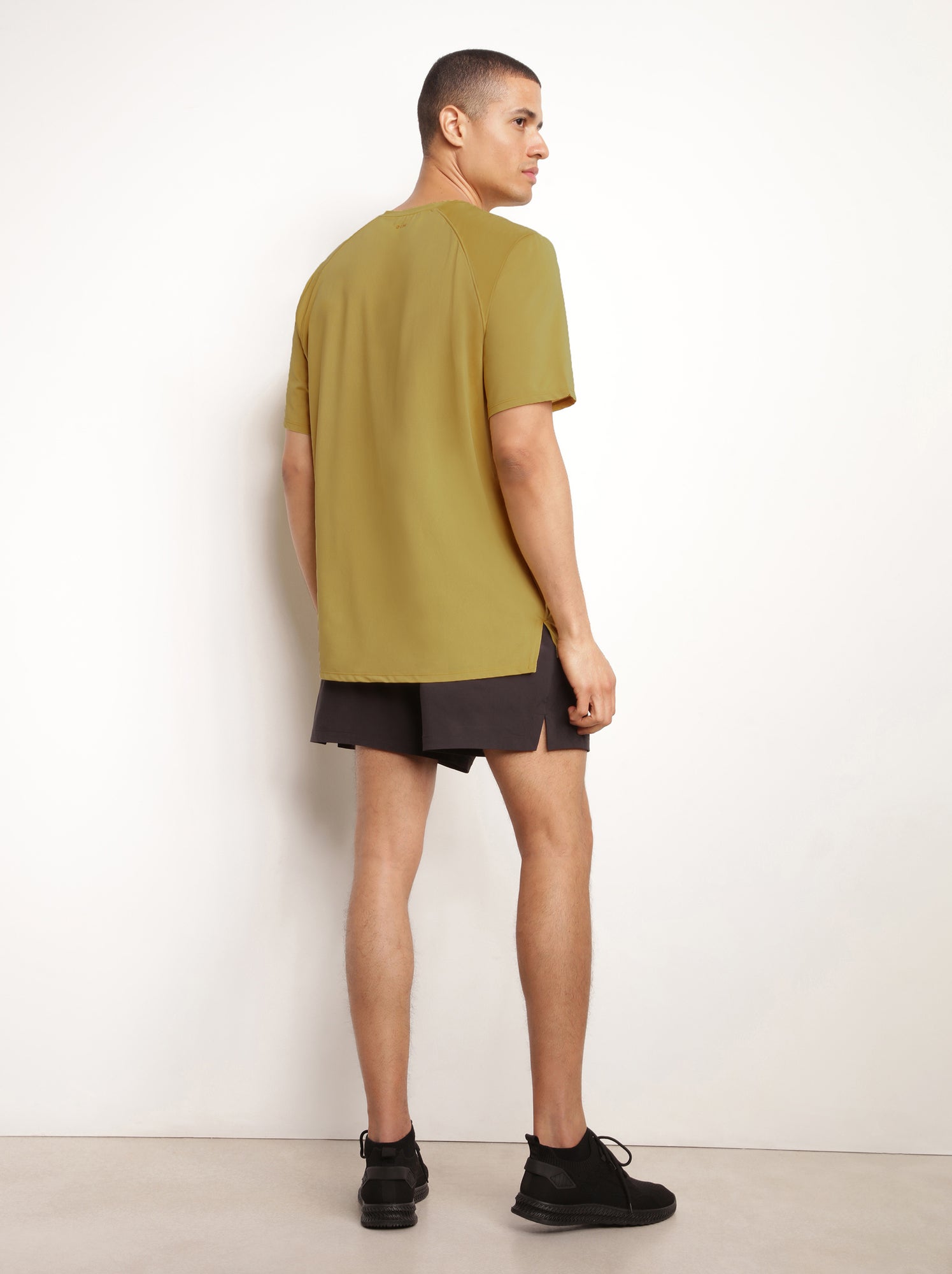 T-shirt de sport col rond dim move - Jaune