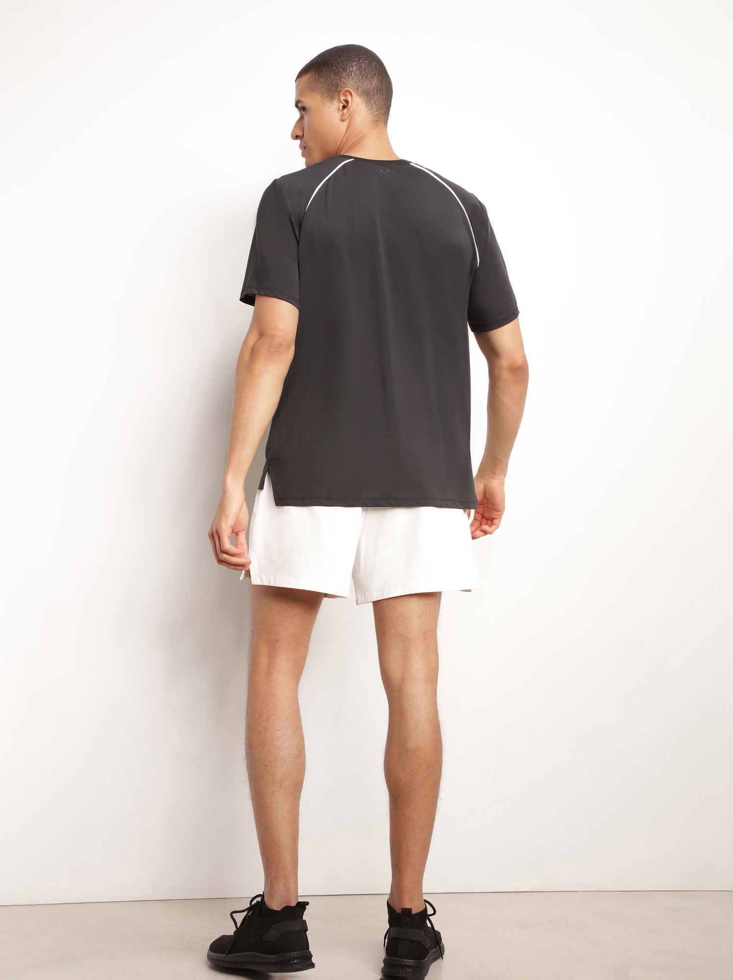 T-shirt de sport col rond dim move - Noir