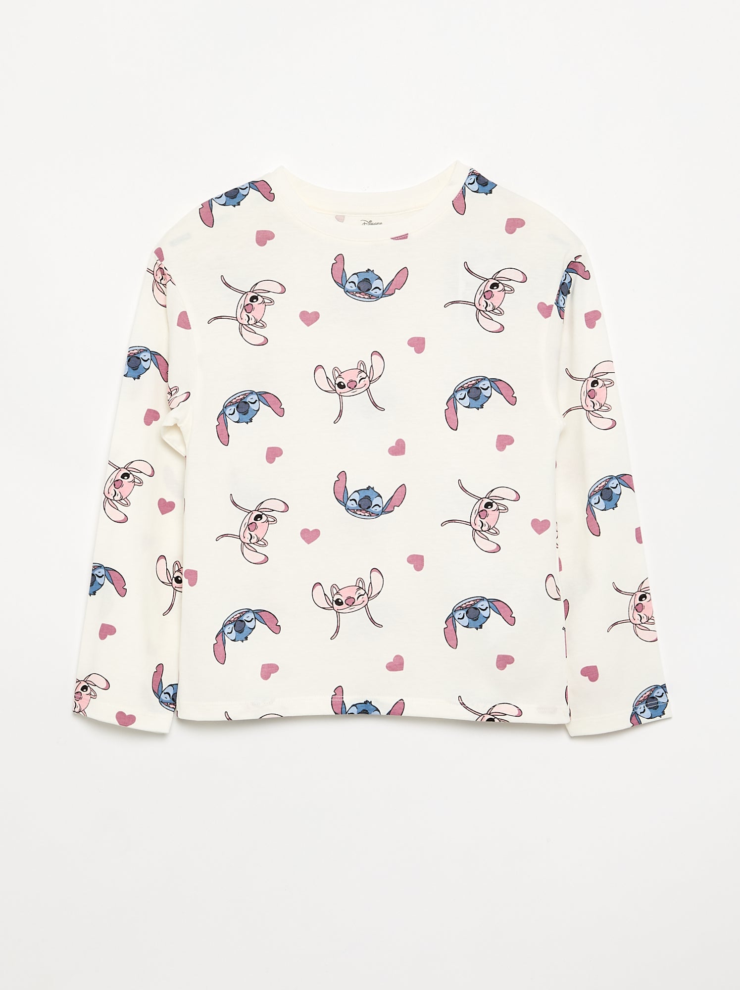 T-shirt 'Disney' à manches longues - Blanc