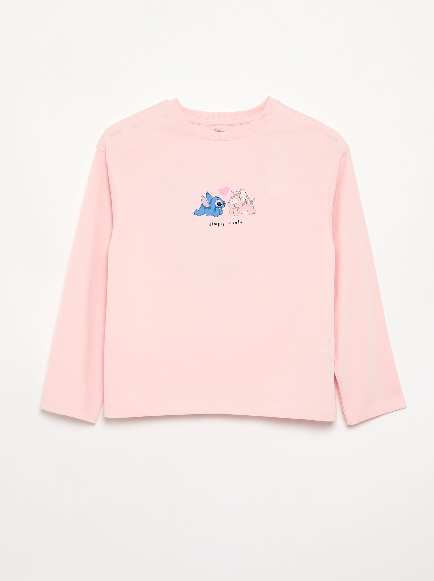 T-shirt 'Disney' à manches longues - Rose