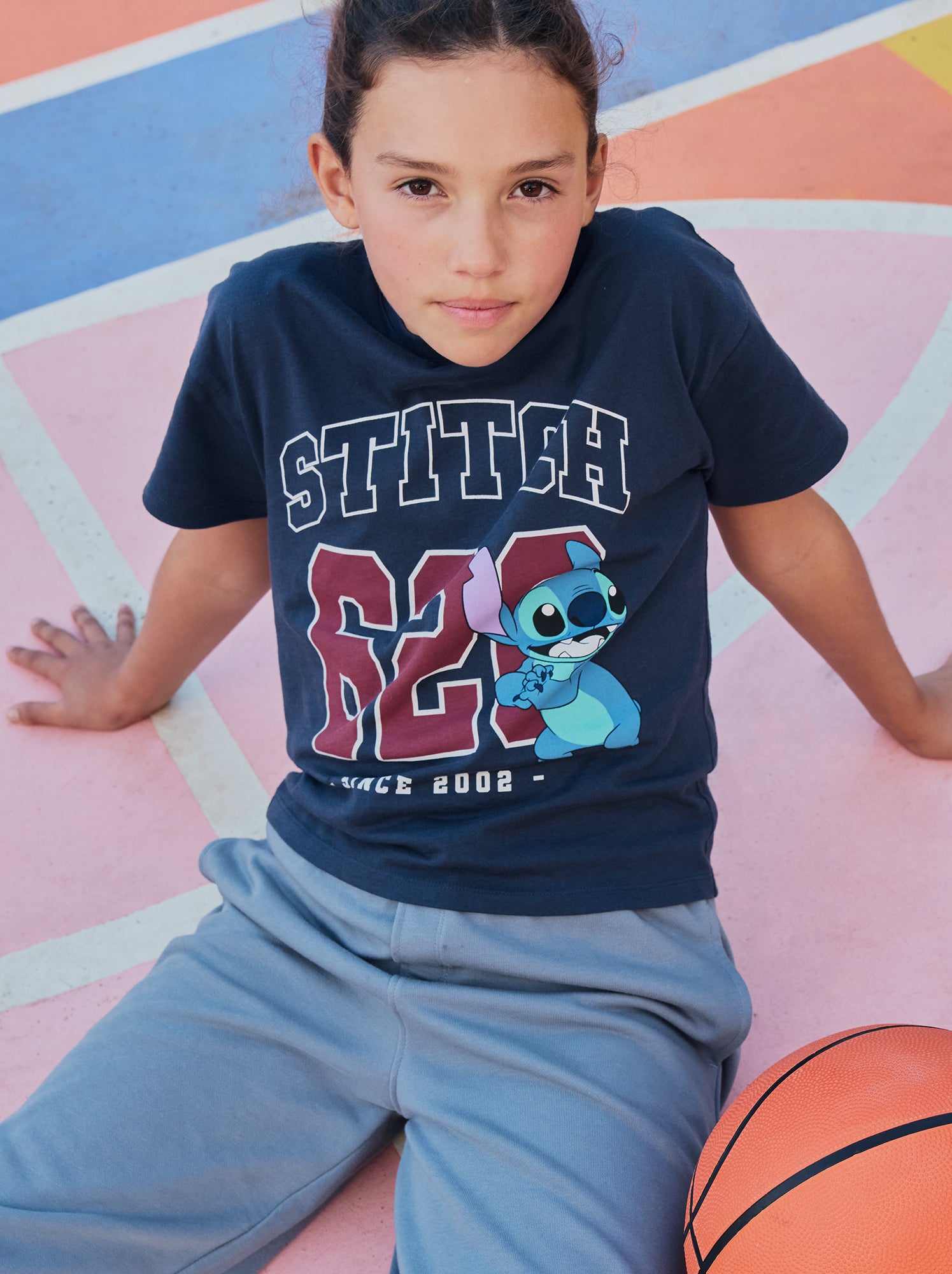 T-shirt 'Disney' 'Stitch' à manches courtes - Bleu