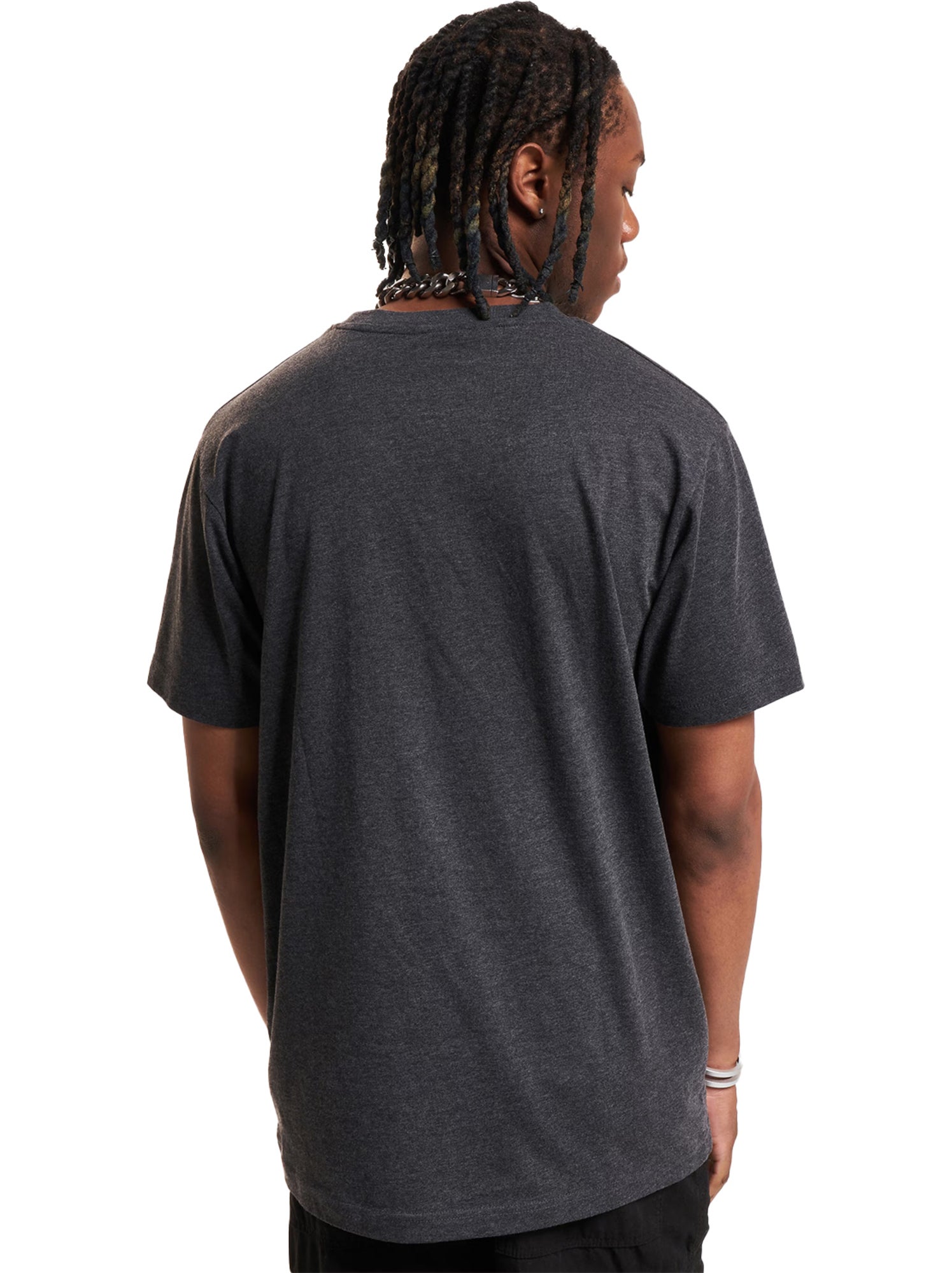 T-shirt easy sign - mister tee - Gris Gris anthracite