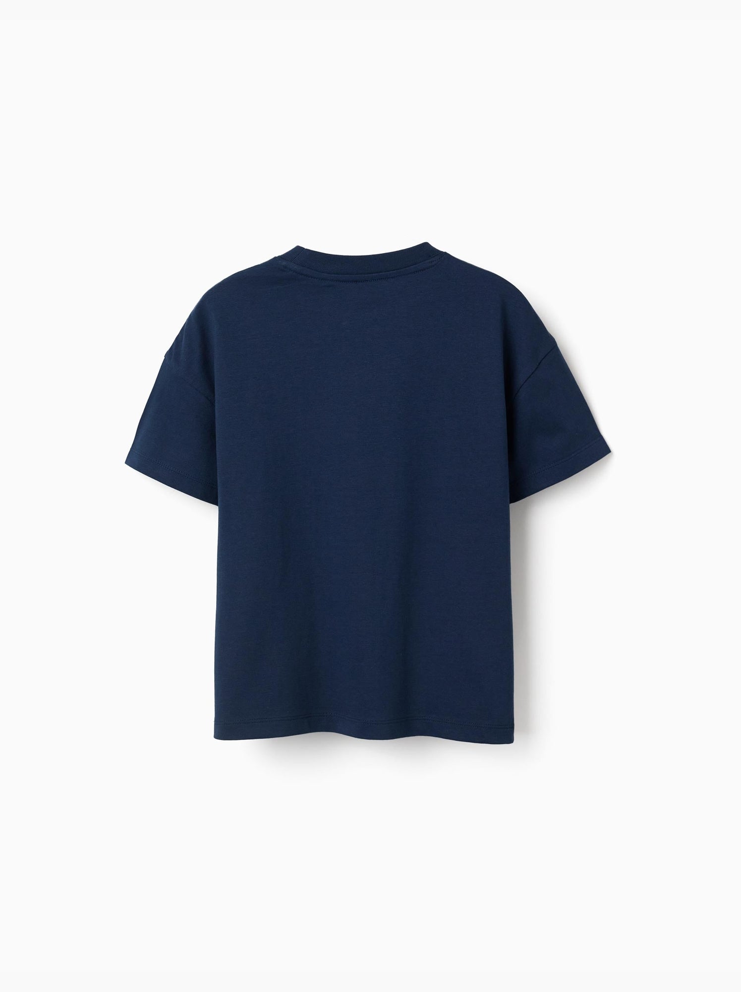 T-shirt en coton avec imprimés marvel - Bleu foncé