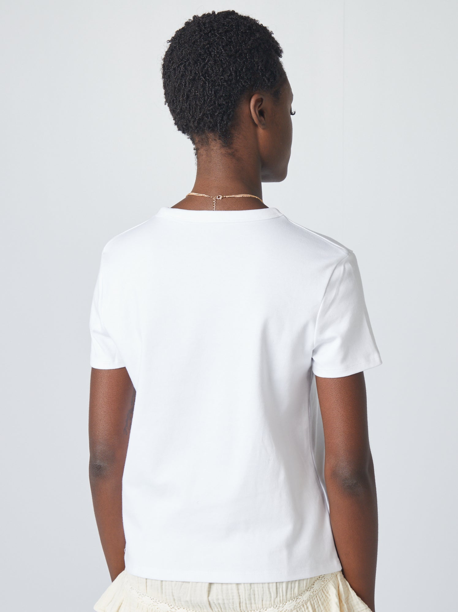 T-shirt en coton épais - Blanc