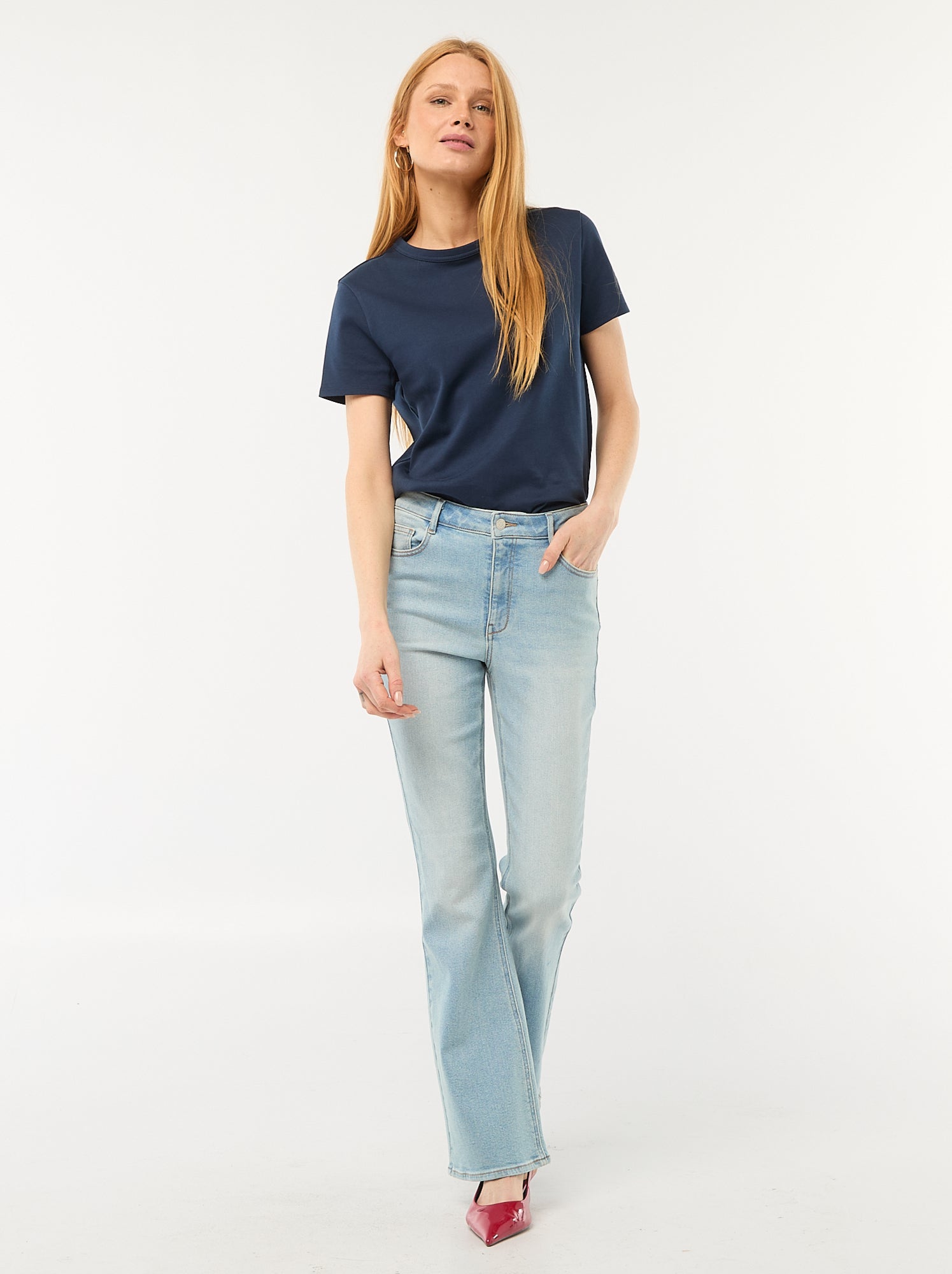 T-shirt en coton épais - Bleu