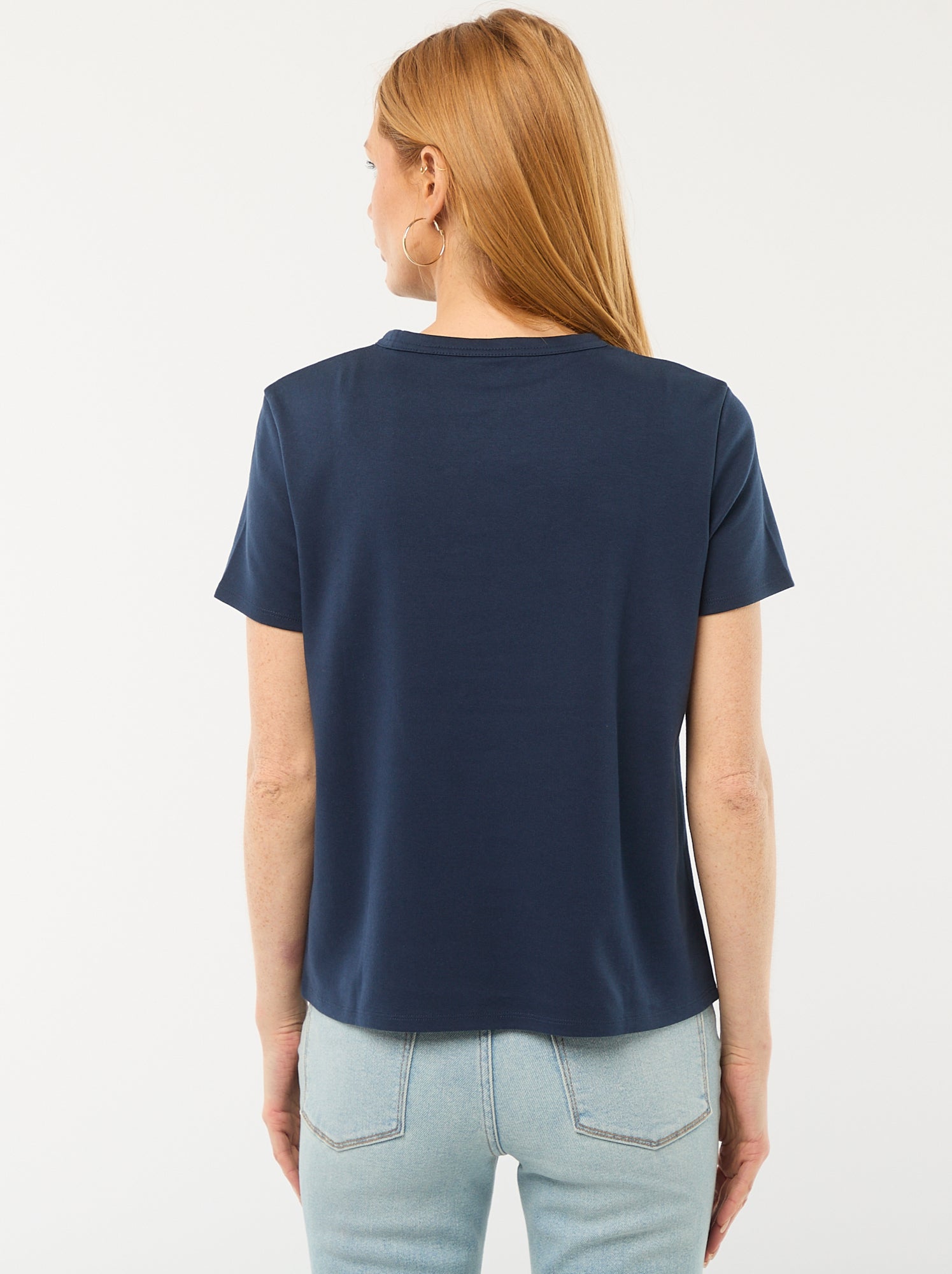 T-shirt en coton épais - Bleu