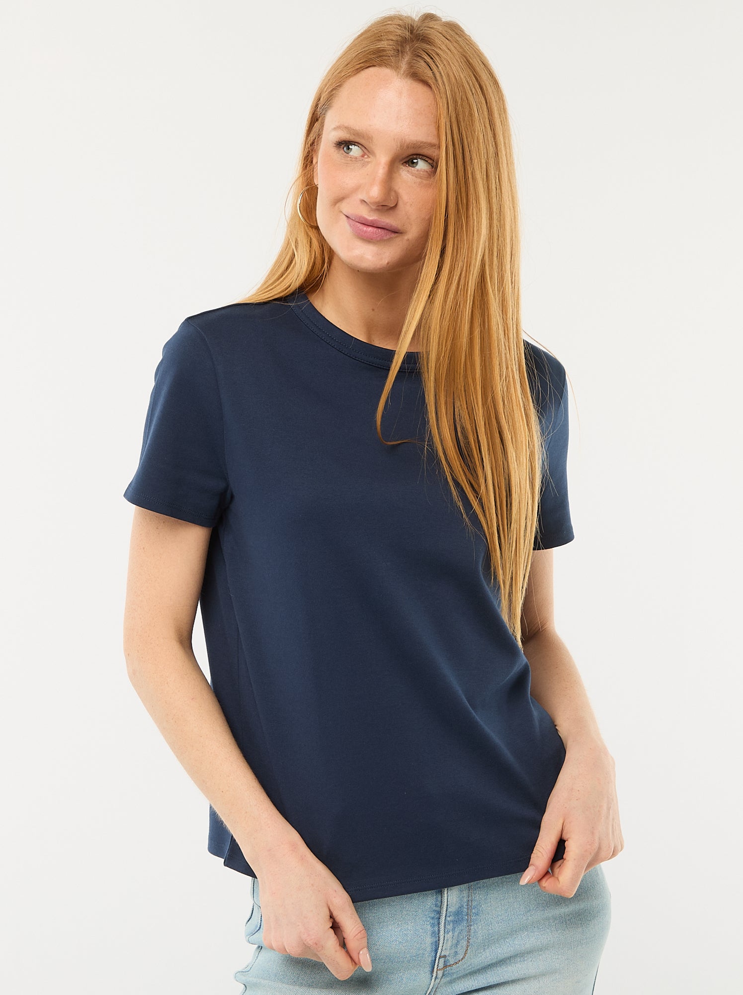 T-shirt en coton épais - Bleu