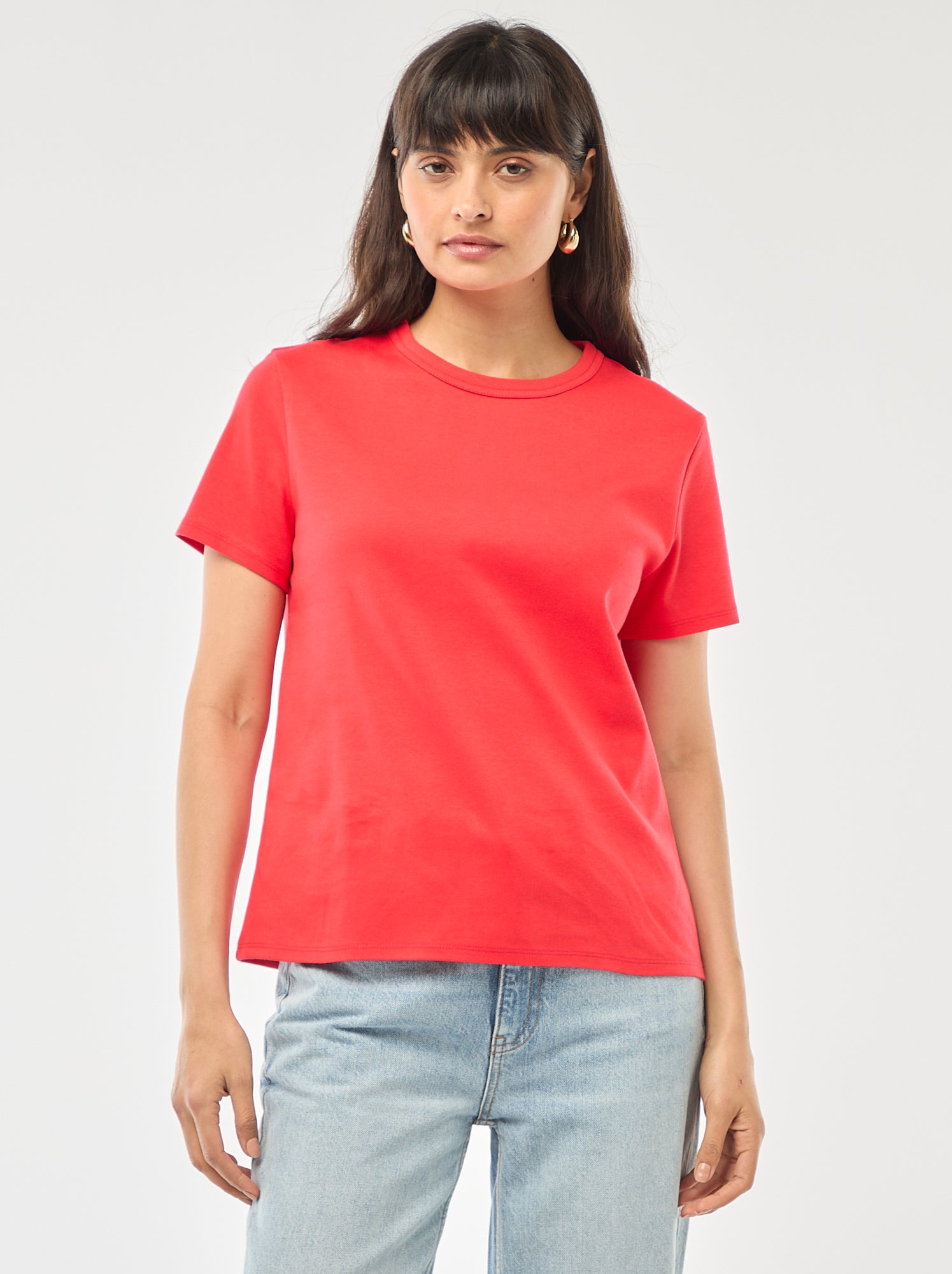 T-shirt en coton épais - Rouge