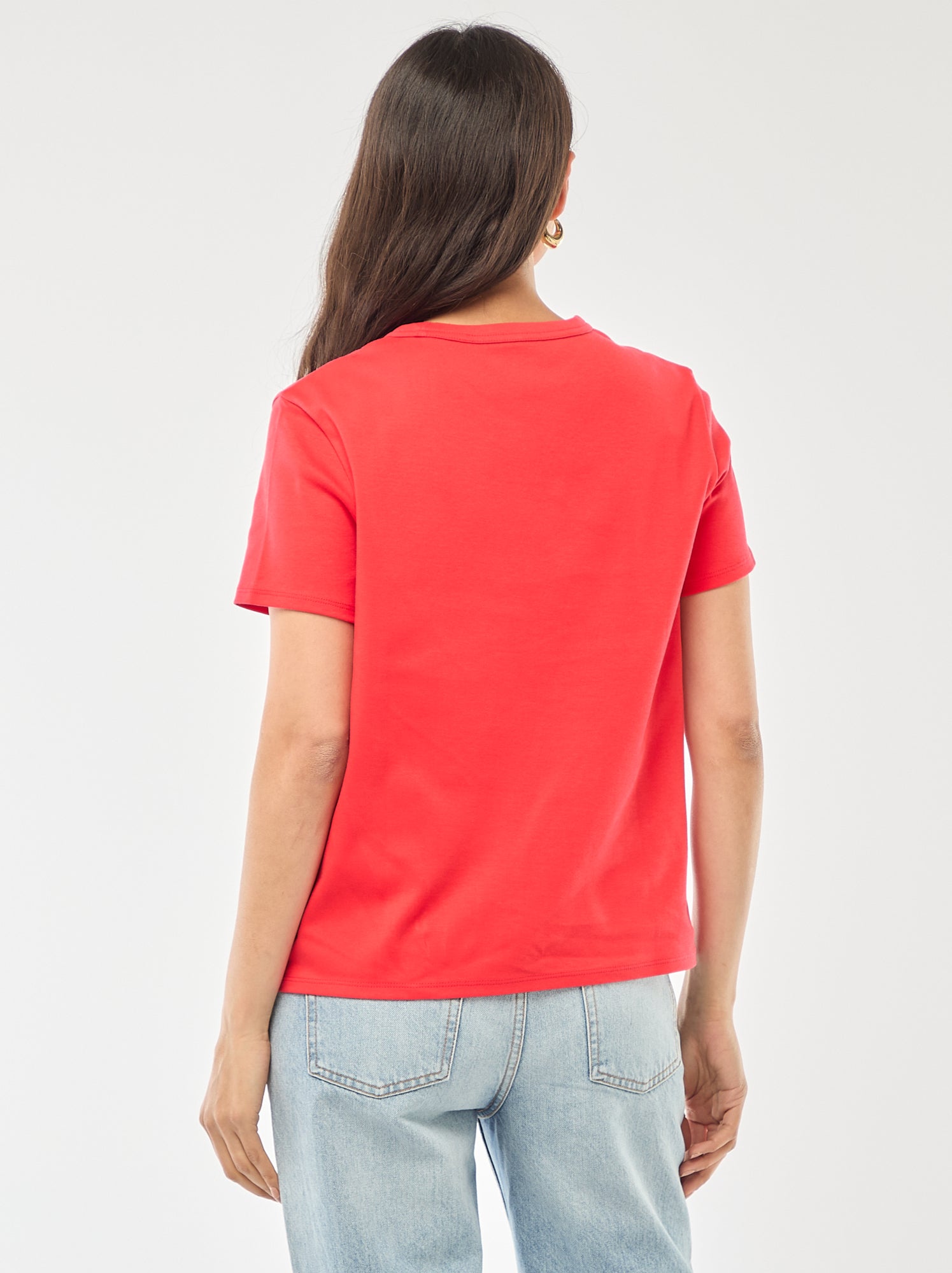 T-shirt en coton épais - Rouge